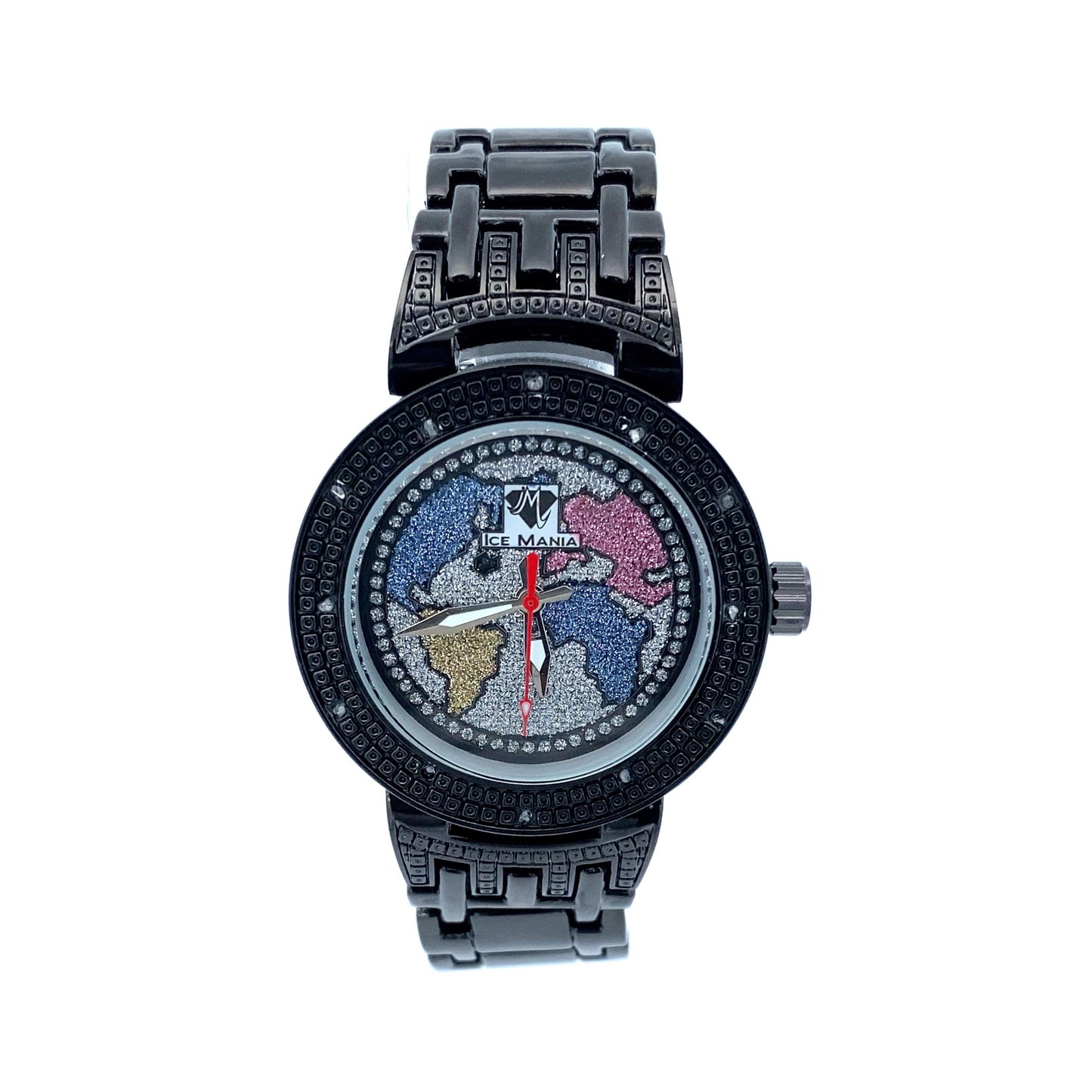 GLOBE DIAMOND WATCH BLACK