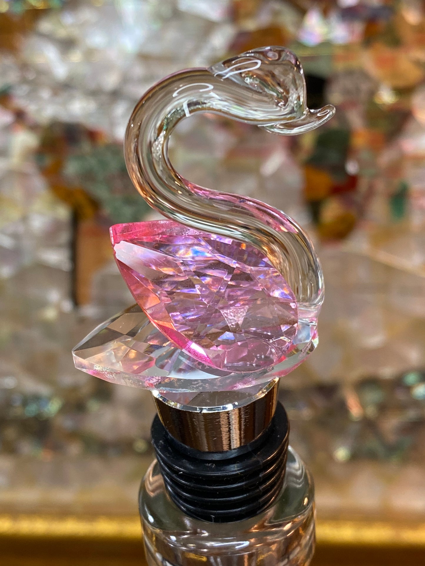SWAN Wine Crystal Bottle Stopper