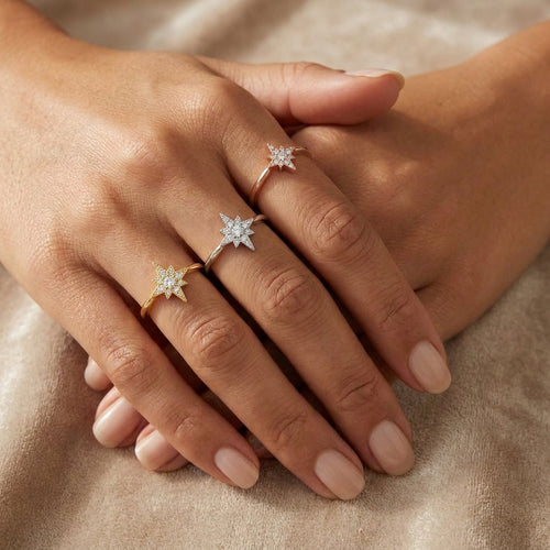ALPHA Anillo de Diamantes 