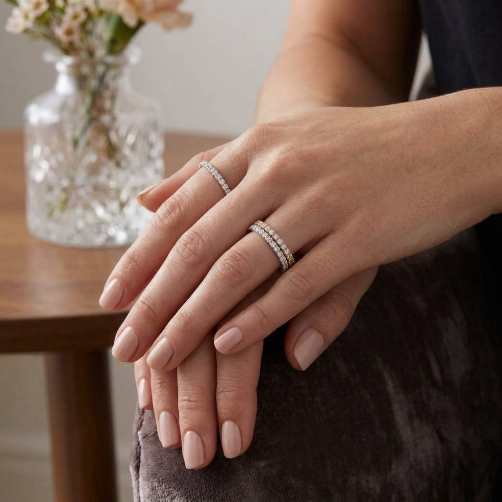 BLOOMINGTON Natural Diamond Eternity Band in 14K & 18K Gold