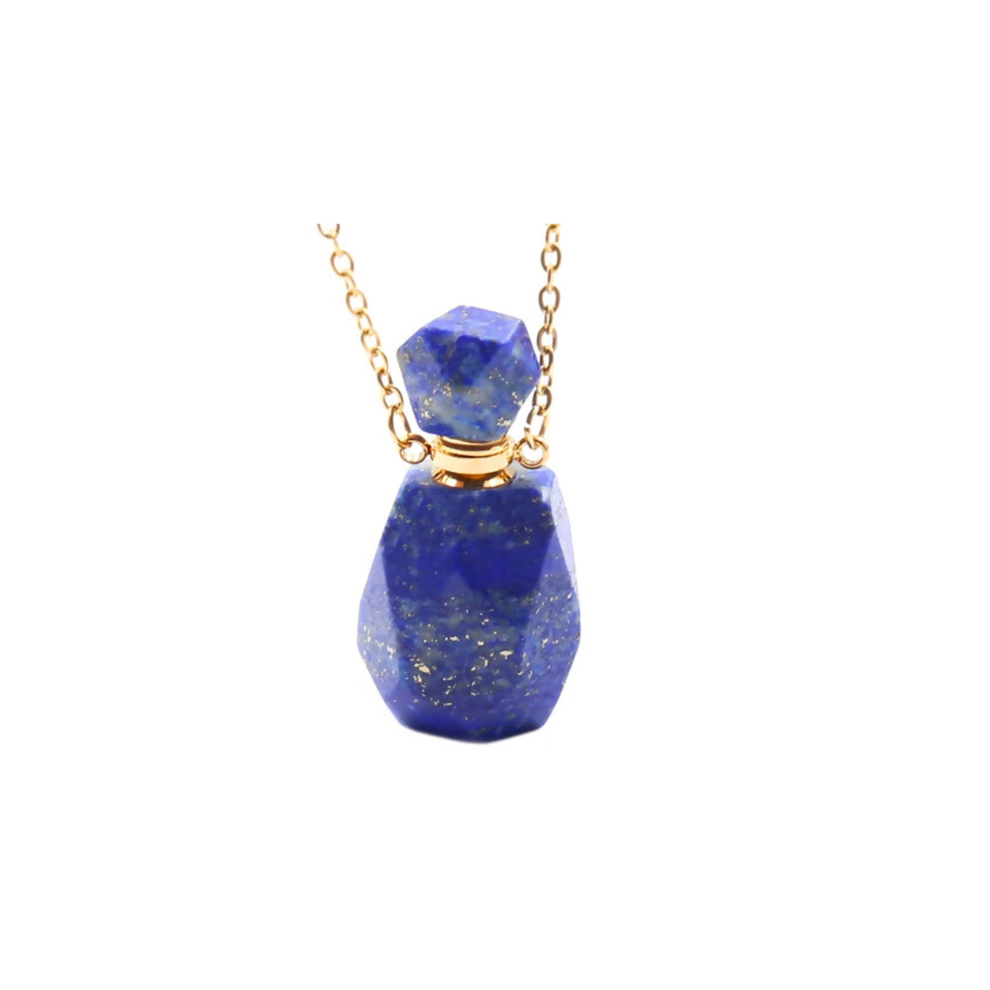 SERENIDAD Lapis Lazuli and Stainless Steel Necklace - MIKING LLC