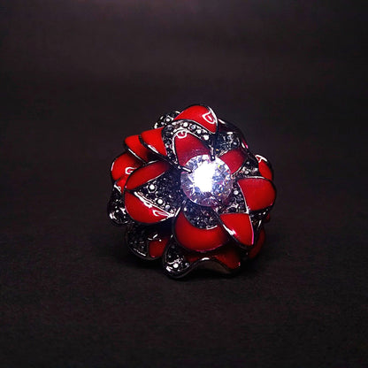 MOSO CZECH CRYSTAL RING 
