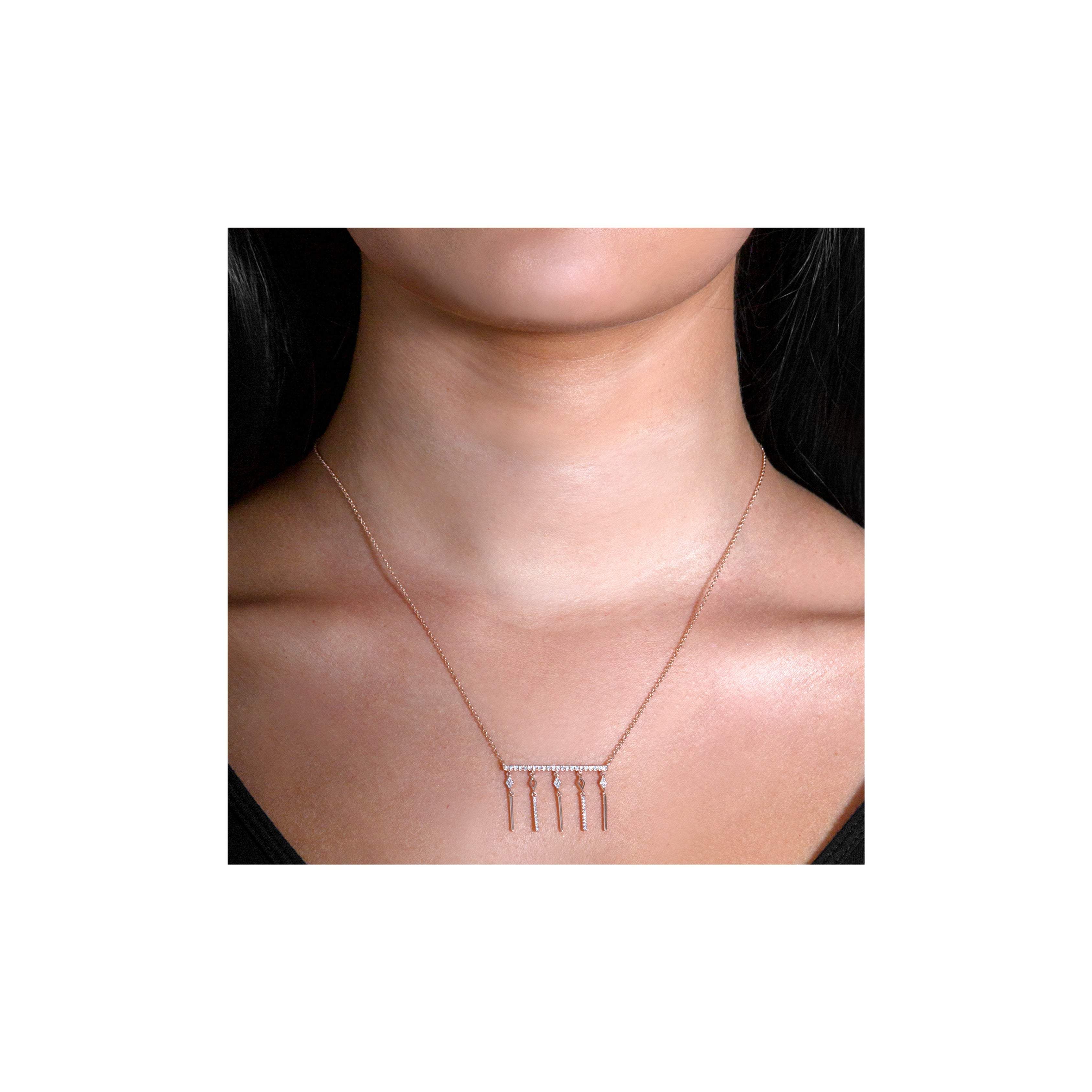 ANTENNA Diamond Necklace - MIKING LLC