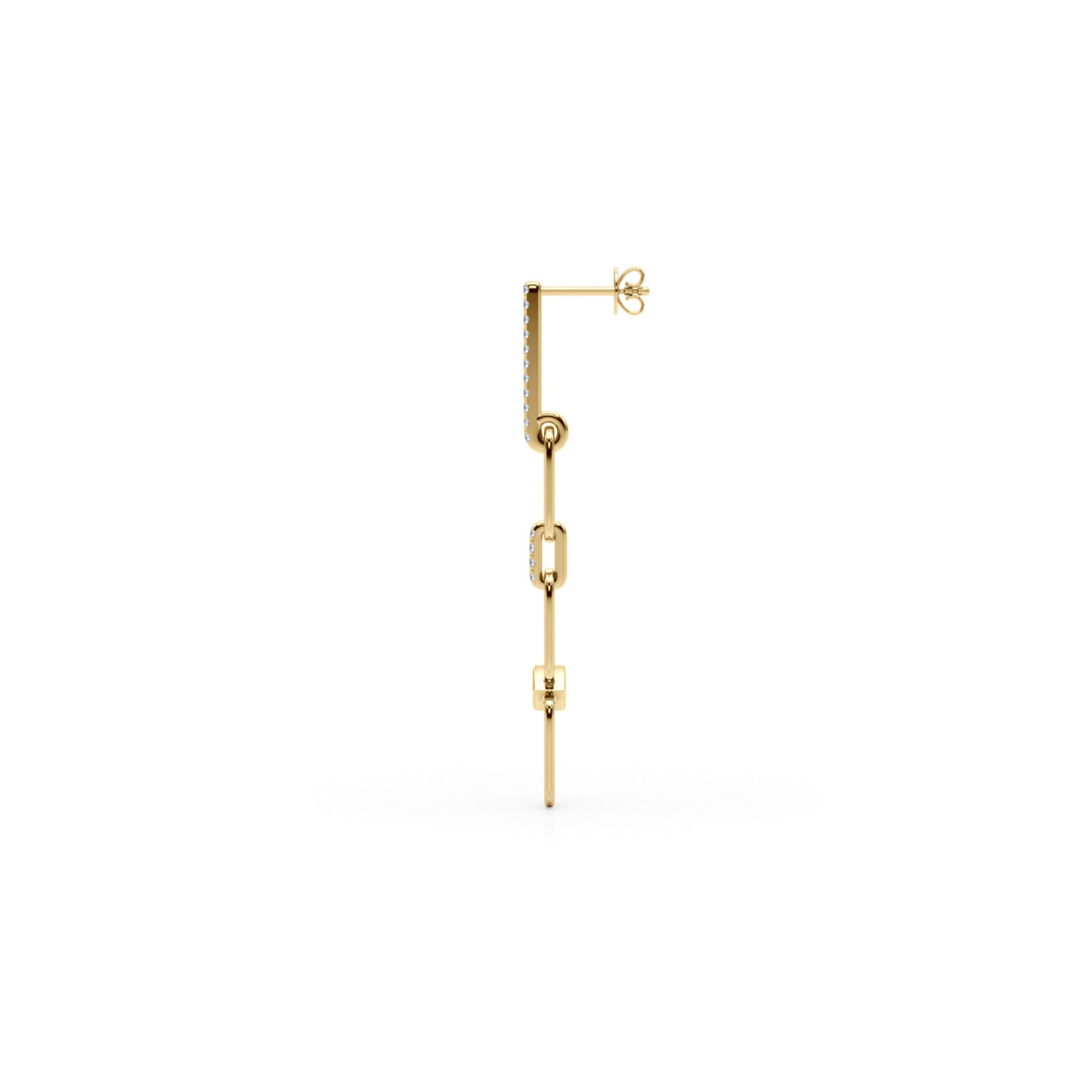 UMO Diamond Long Earrings - MIKING LLC