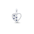 LE CŒUR Diamond Sapphire Pendant - MIKING LLC