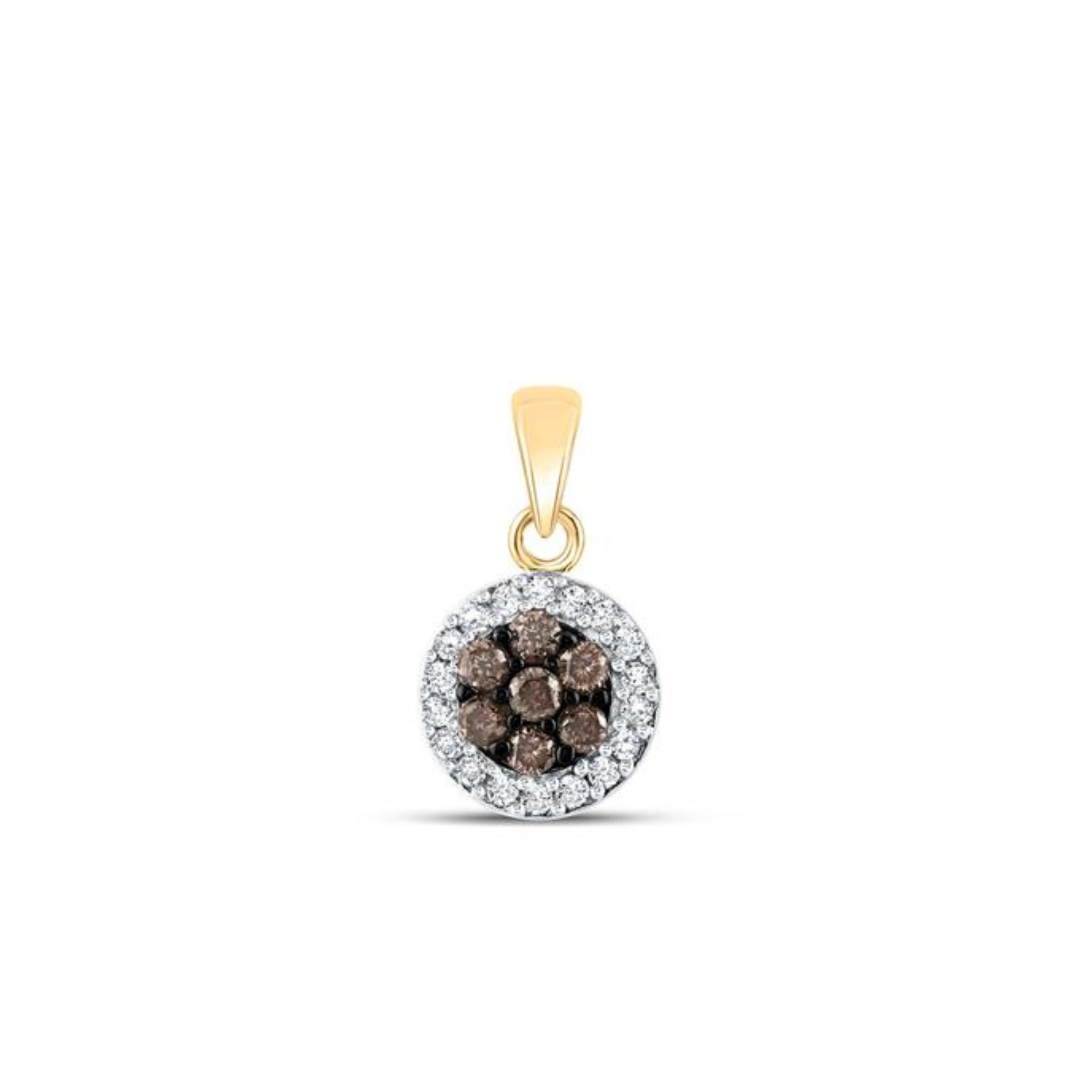 WAYZETA BROWN DIAMOND PENDANT 