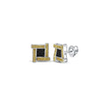 FANCY SQUARE Diamond Earrings - MIKING LLC