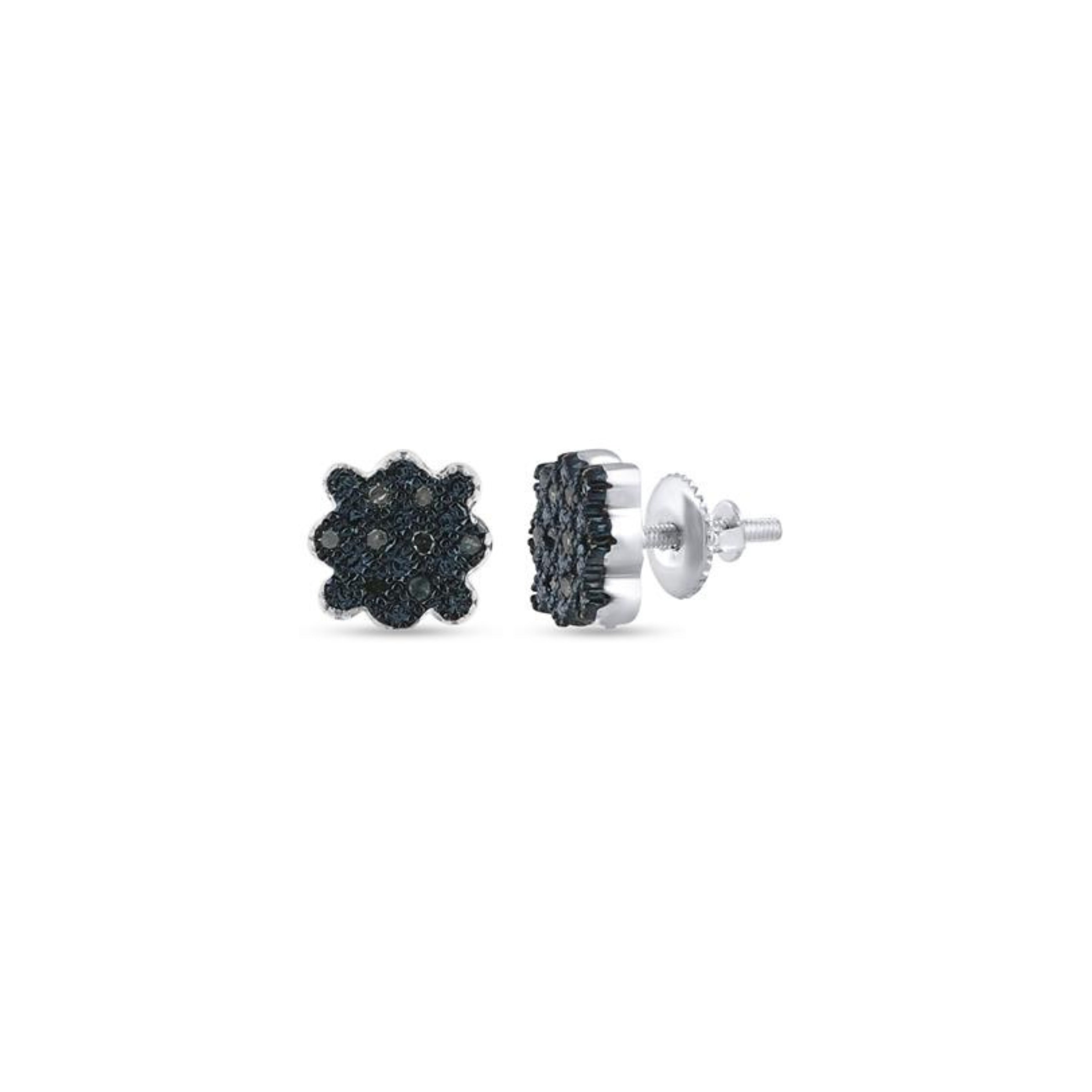 MINNE BLUE Diamond Earrings - MIKING LLC