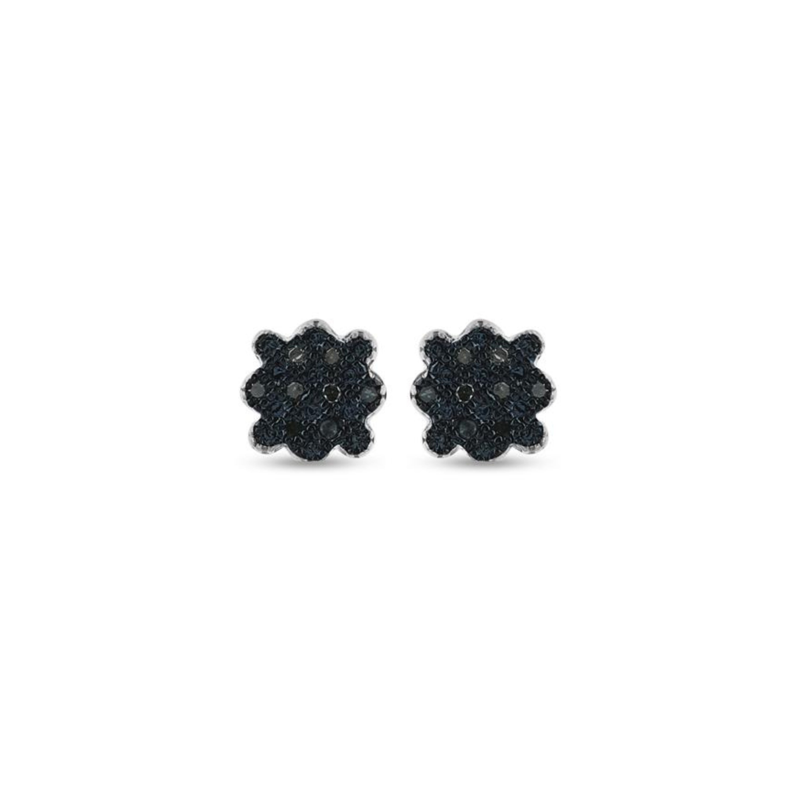 MINNE BLUE Diamond Earrings - MIKING LLC