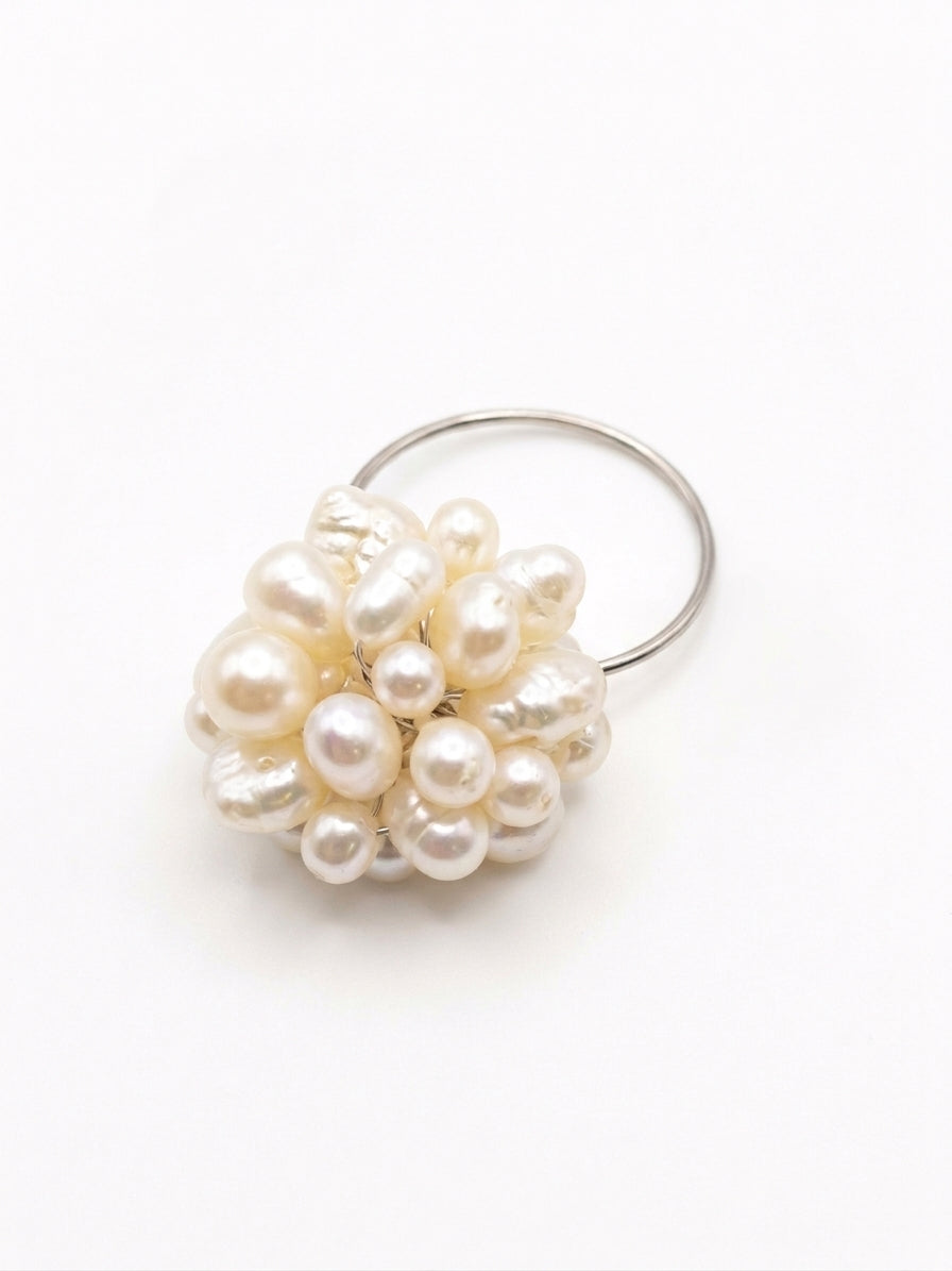 PEONI Handmade Freshwater Cultured Pearl Wine Glass Charms — Set of 2