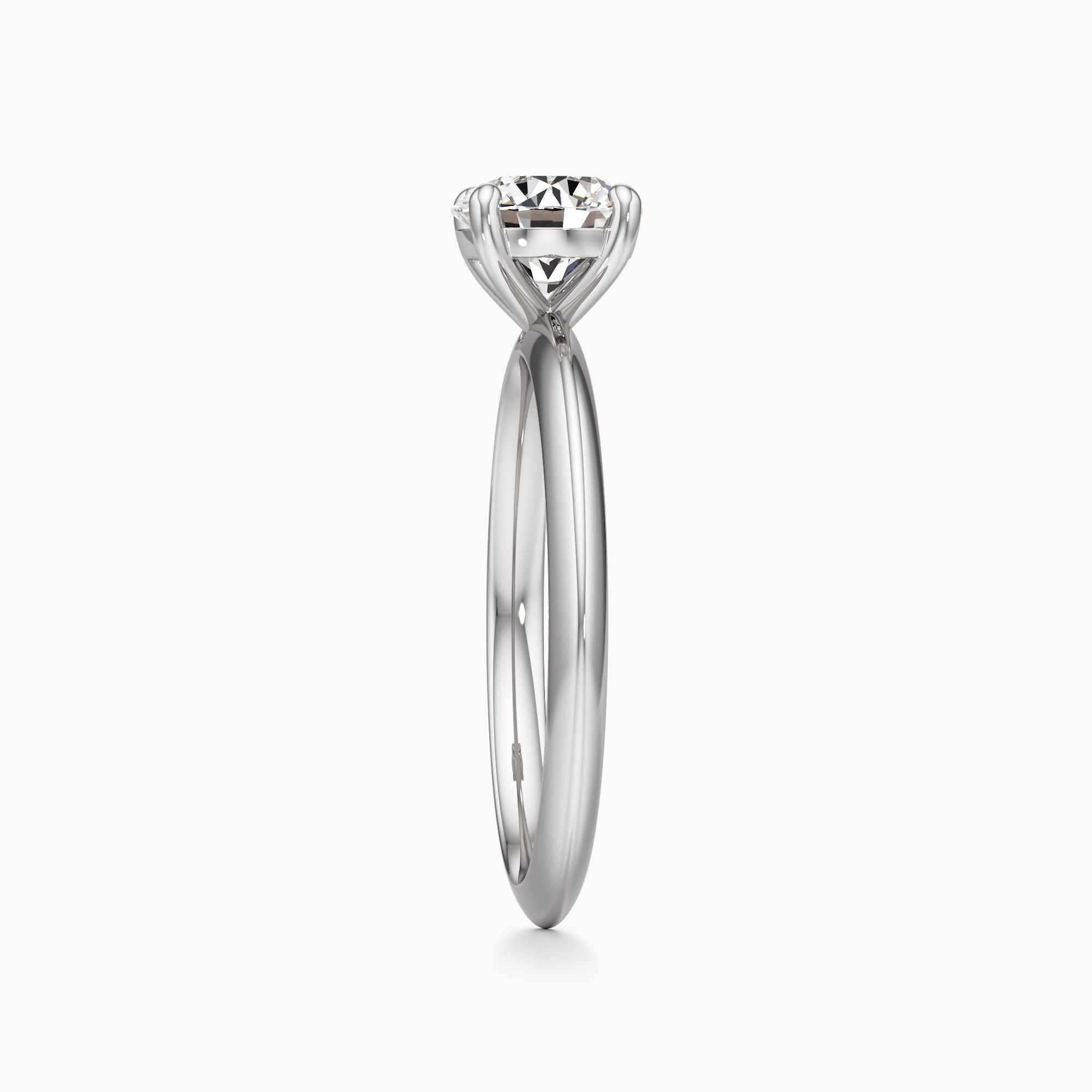 Pace Round Solitaire Lab-Grown Diamond Engagement Ring in Platinum