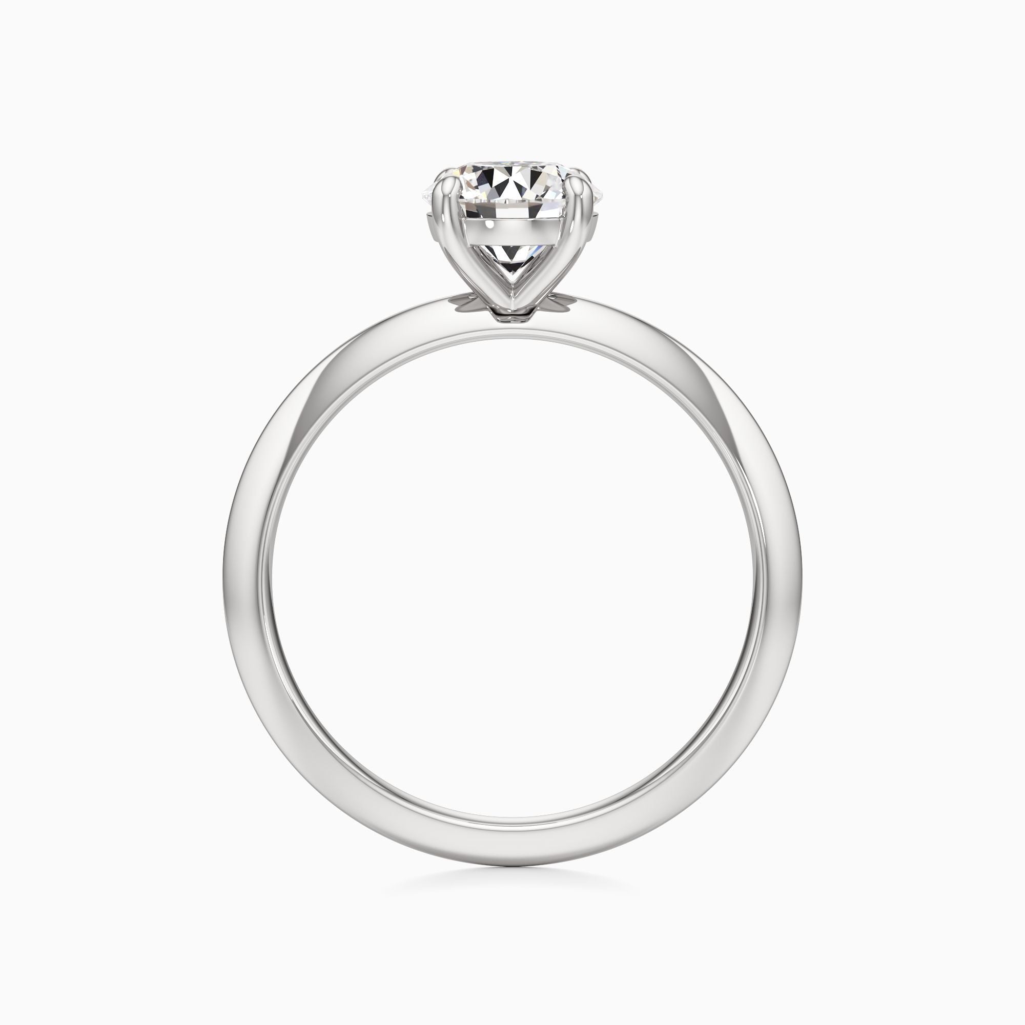 Pace Round Solitaire Lab-Grown Diamond Engagement Ring in Platinum