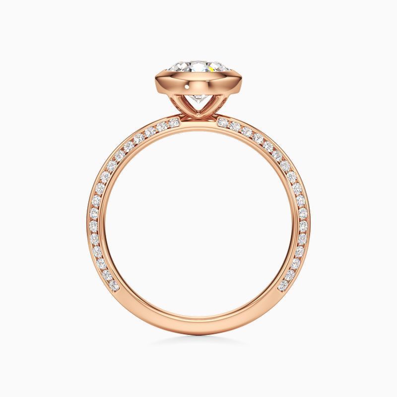 MAMA Lab-Grown Diamond Ring in 18K Gold Center Stone 0.70 ctw