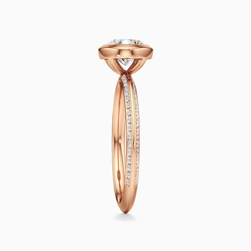 MAMA Lab-Grown Diamond Ring in 18K Gold Center Stone 0.70 ctw