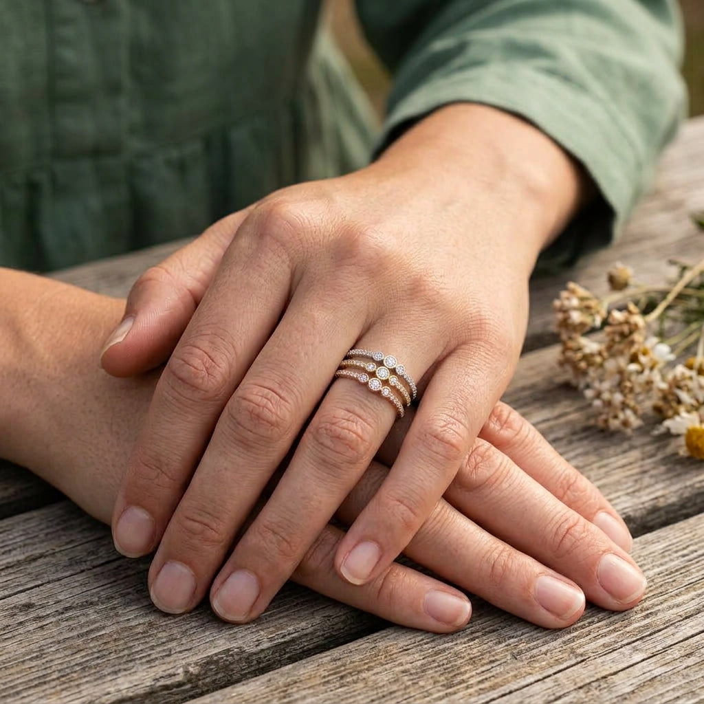 WOMAN Lab-grown Diamond Ring 0.18 ctw in 18k Gold