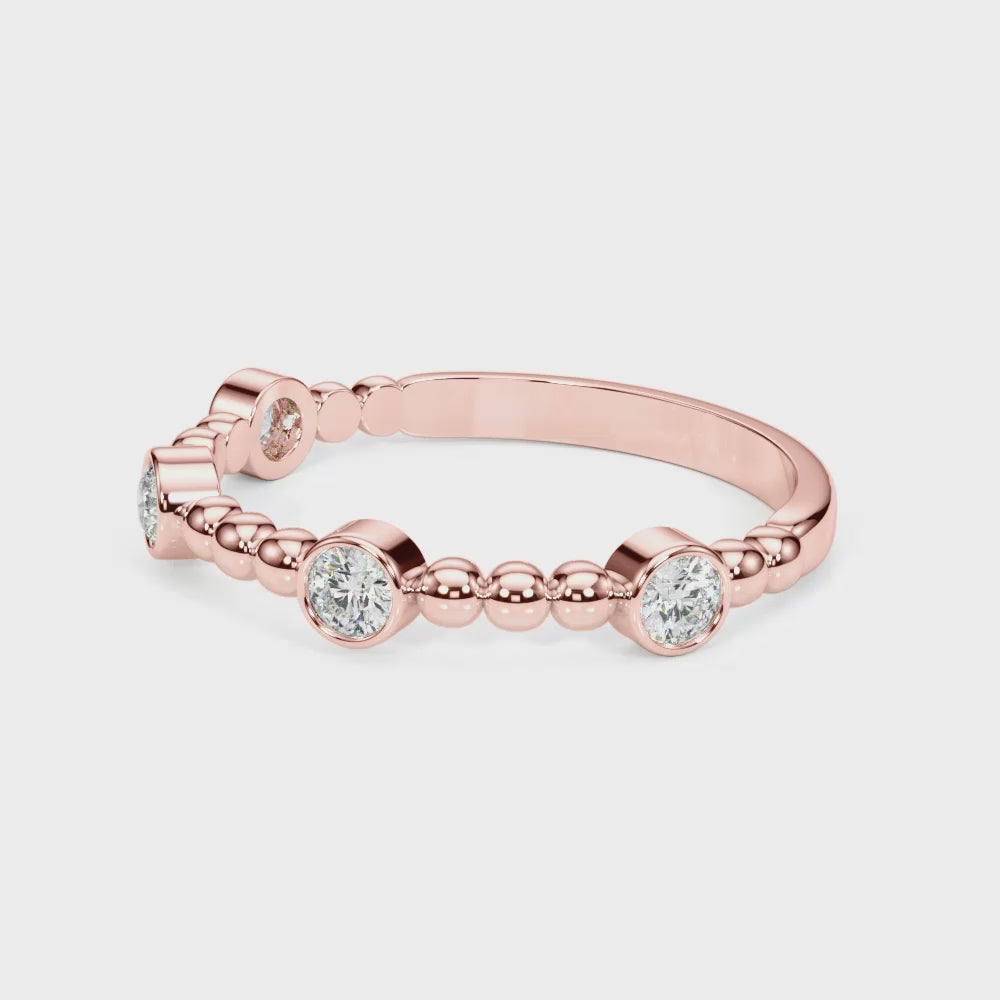 TEEN Natural Diamond Ring in 18k Gold
