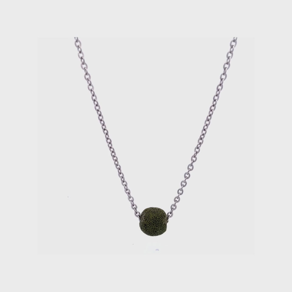 DWARFS LAVA NECKLACE DARK GREEN