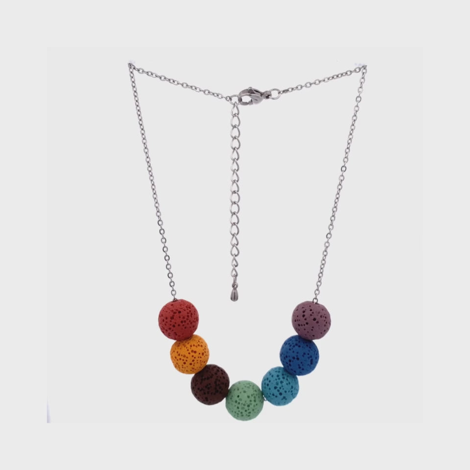 MIKING | YOGA LAVA NECKLACE SILVER