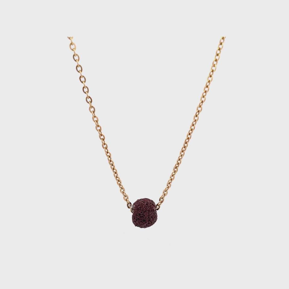 DWARF LAVA NECKLACE BROWN