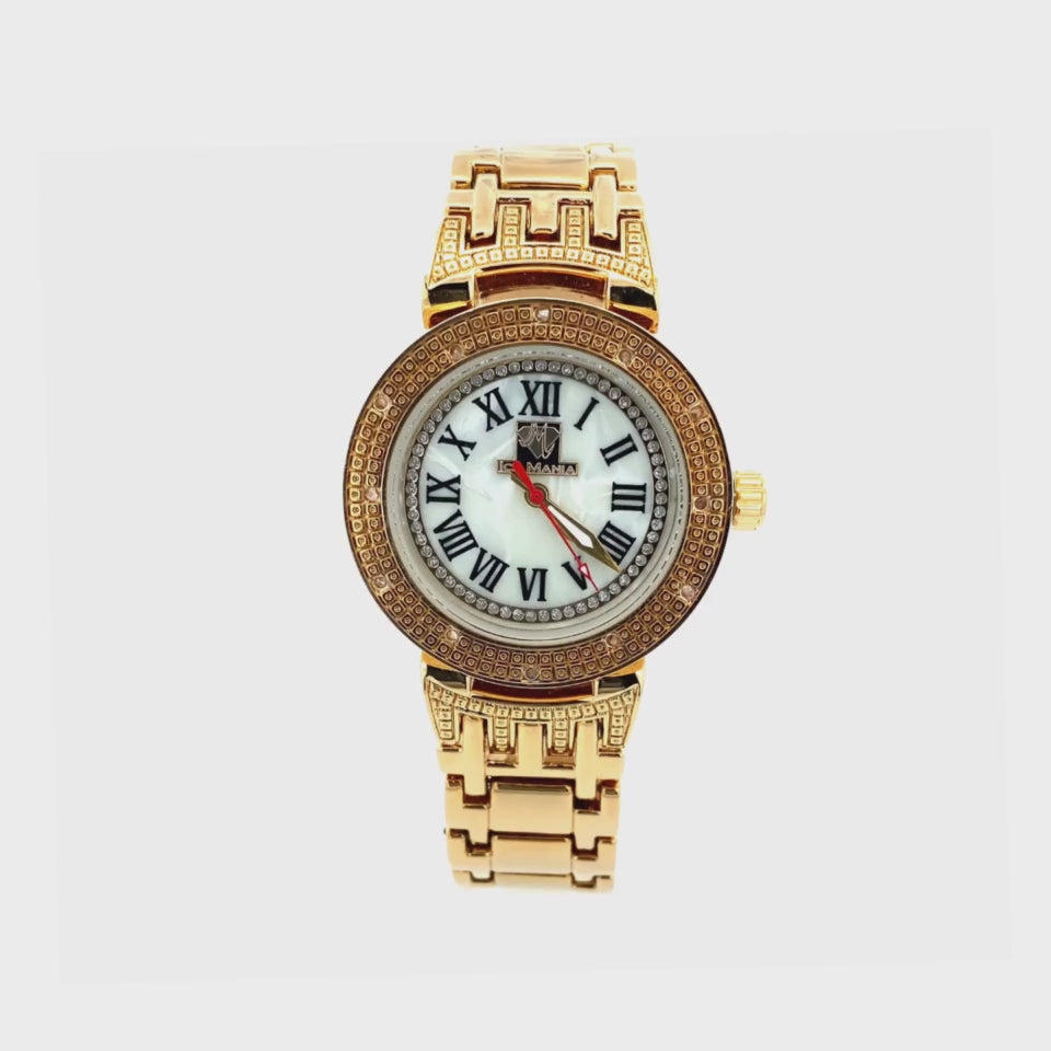 MOTHER OF PEARL DIAMOND WATCH GOLDEN