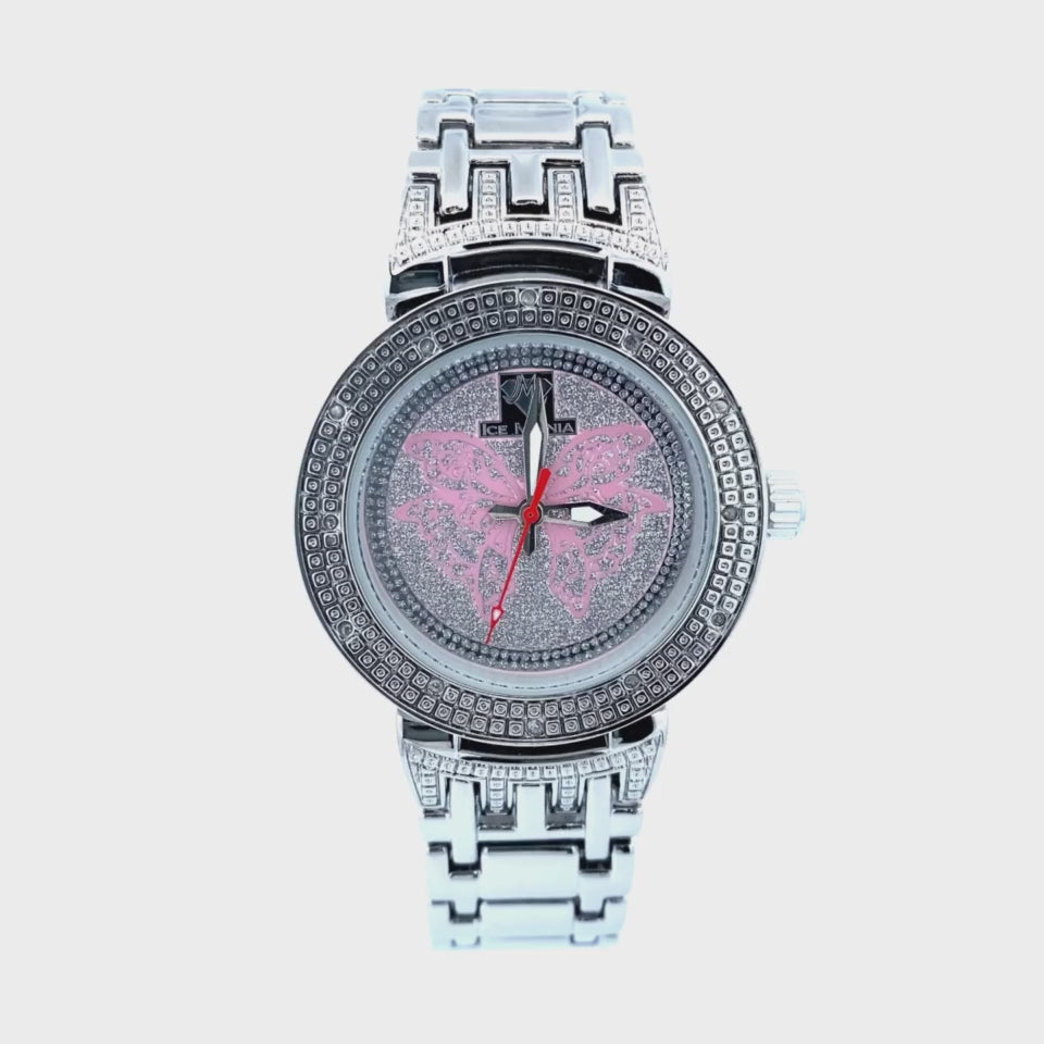 BUTTERFLY DIAMOND WATCH SILVER