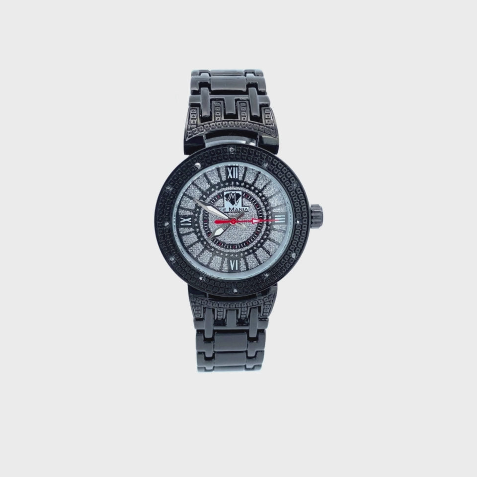 RALLY DIAMOND WATCH BLACK
