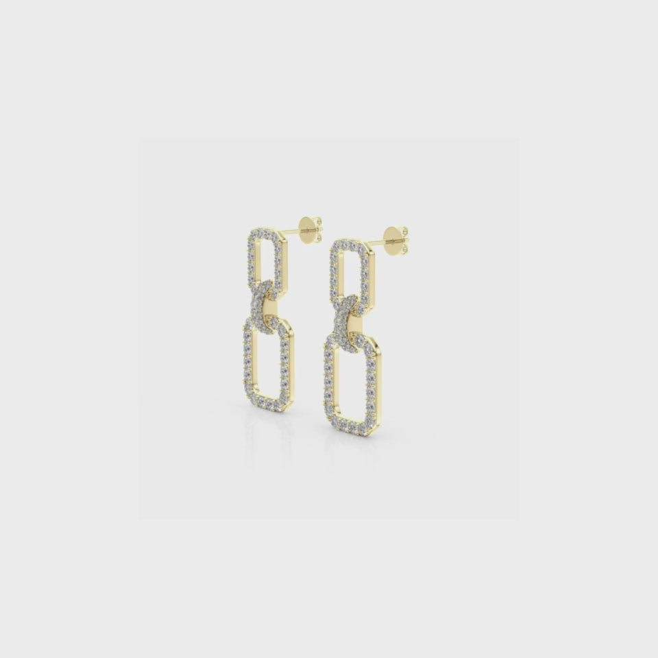 UME DIAMOND EARRINGS YELLOW