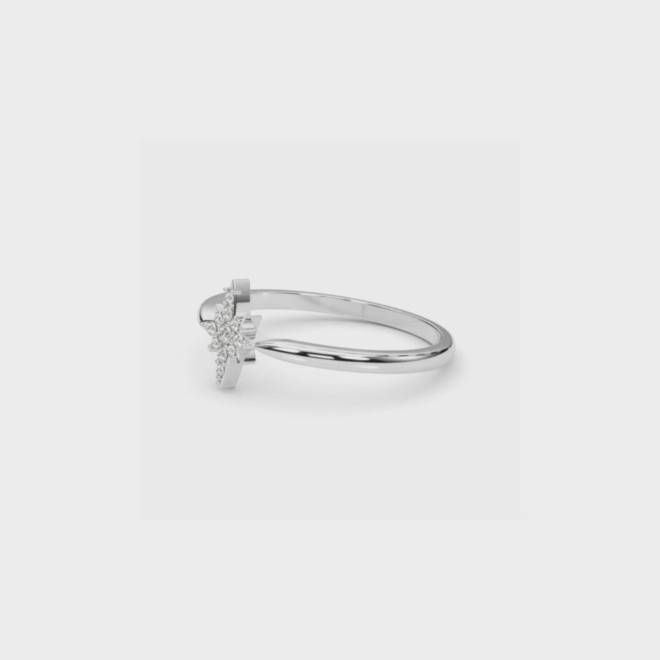 ALPHA DIAMOND RING WHITE