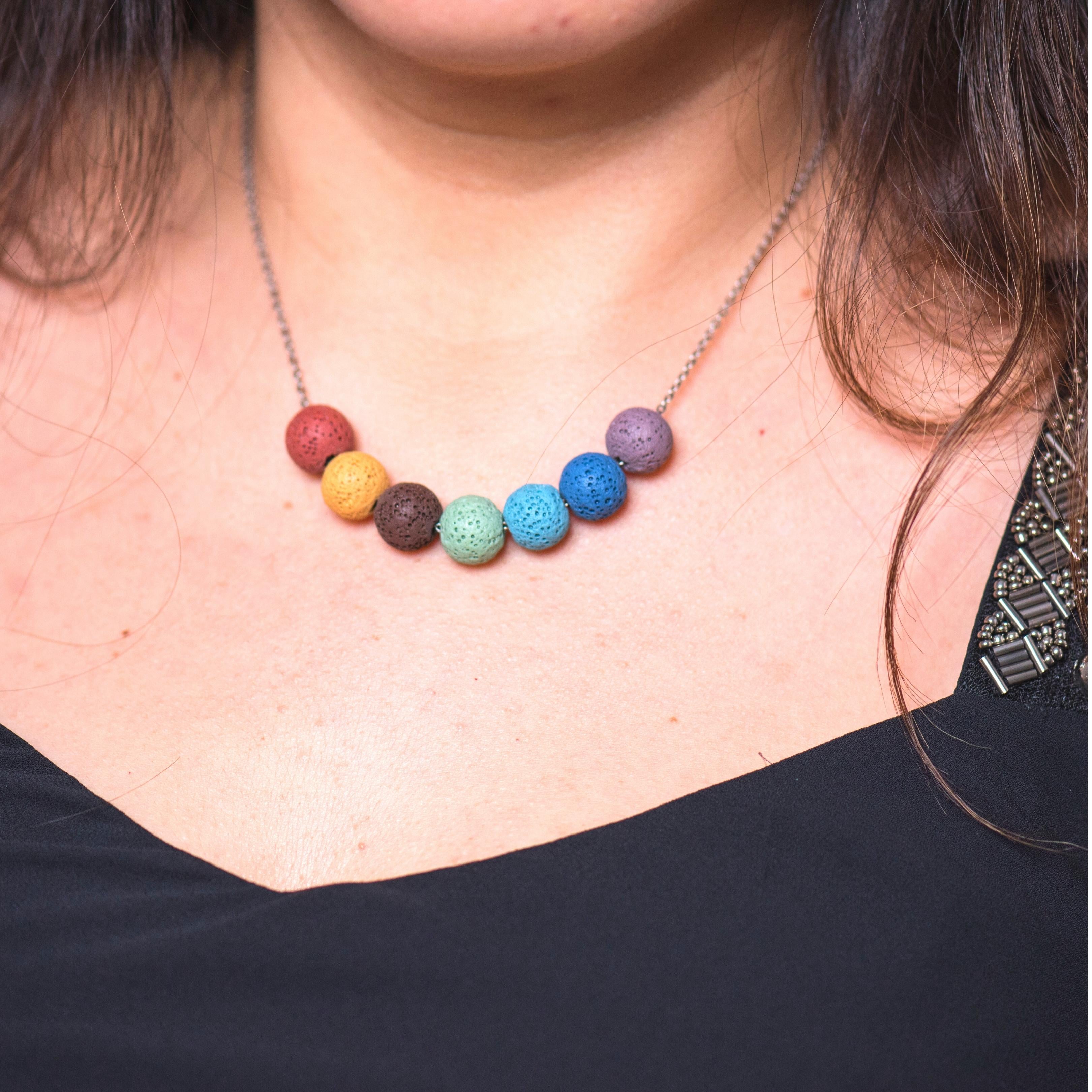 MIKING | YOGA LAVA NECKLACE SILVER