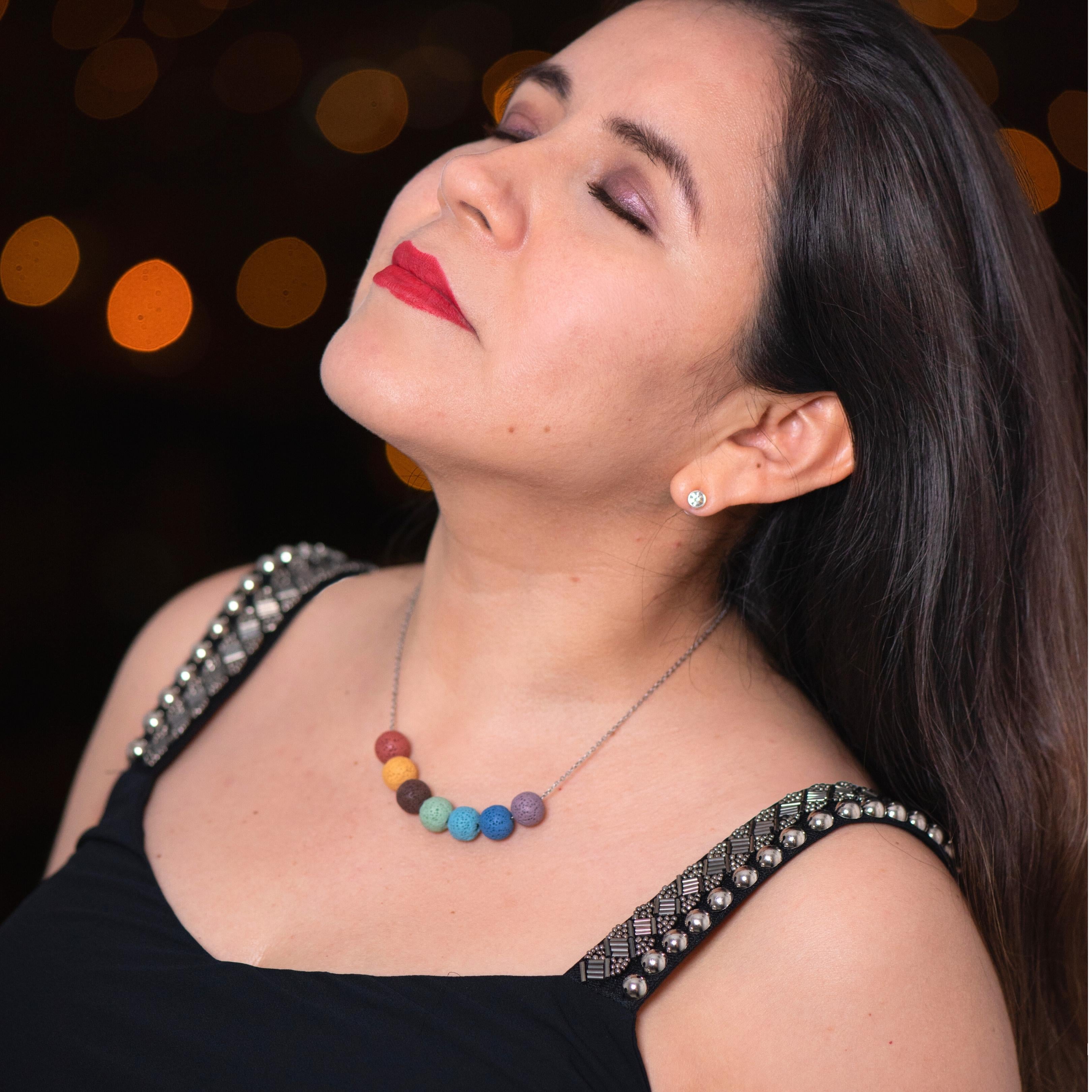 MIKING | YOGA LAVA NECKLACE SILVER