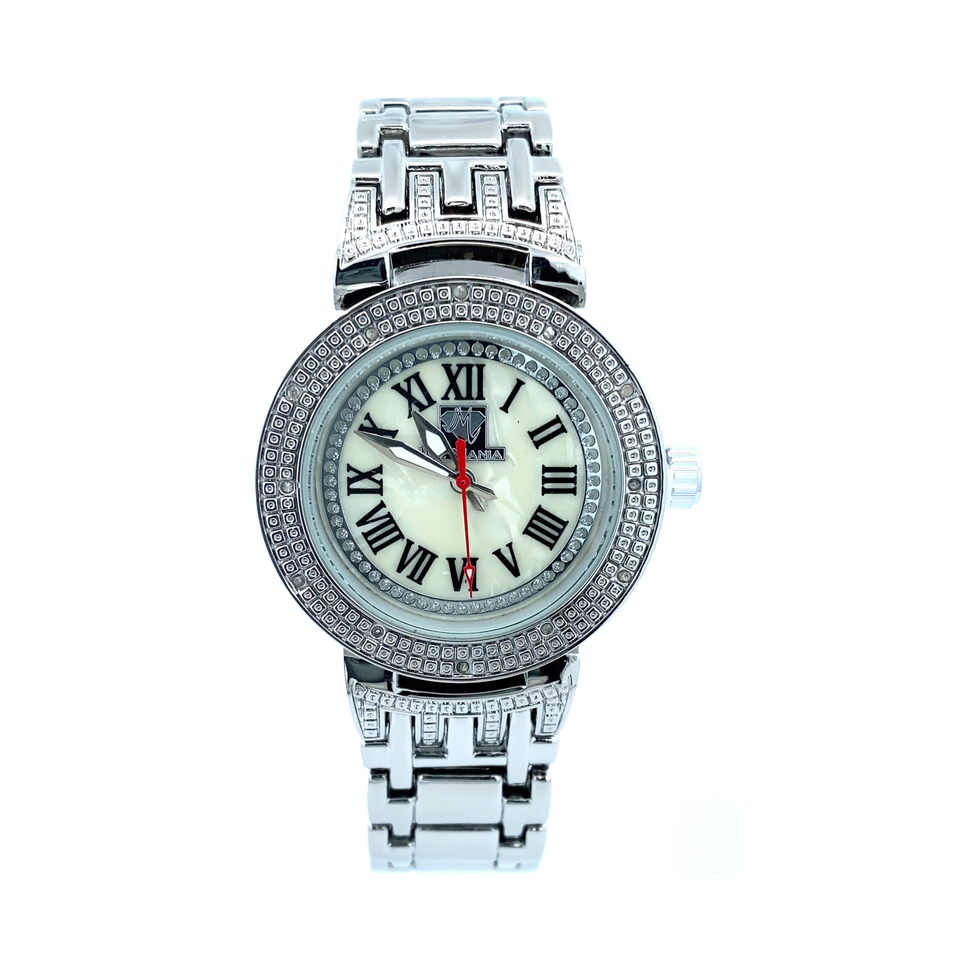MOTHER OF PEARL DIAMOND WATCH SILVER