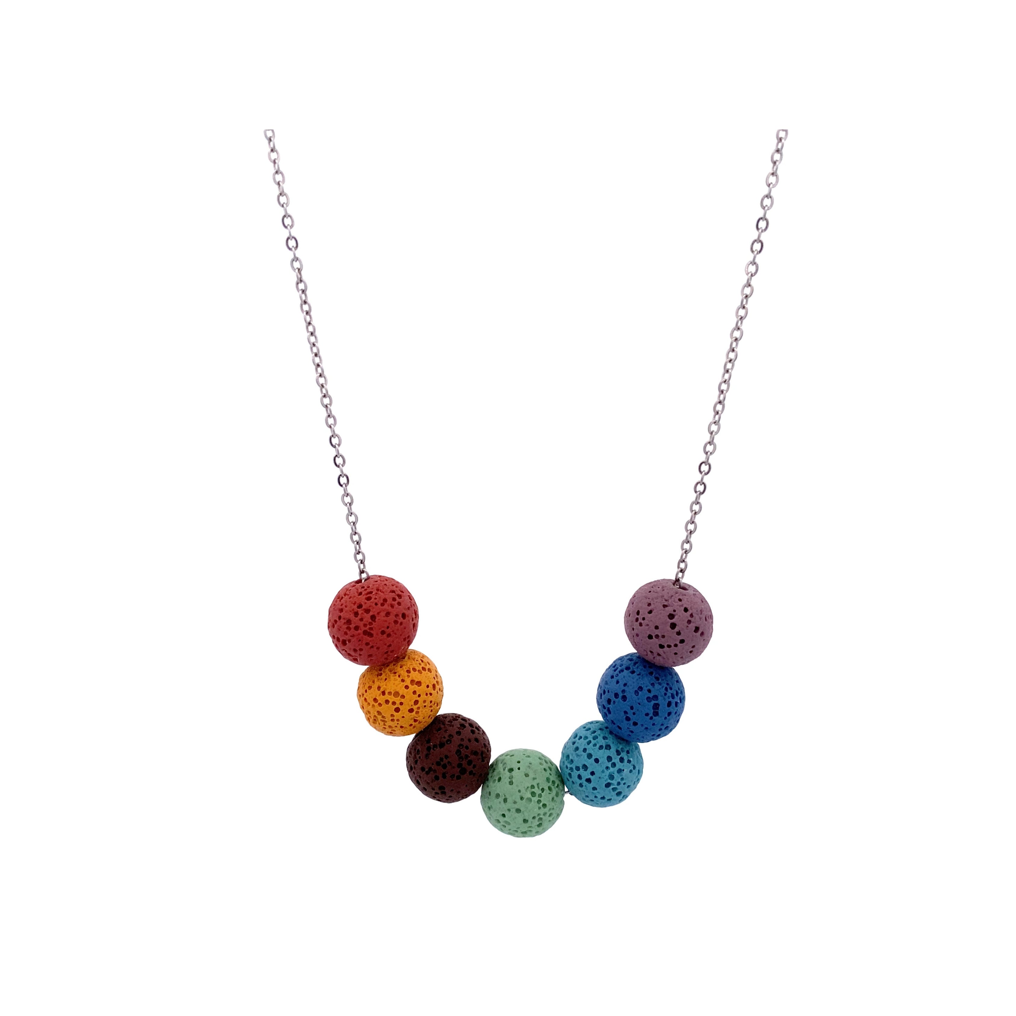 MIKING | YOGA LAVA NECKLACE SILVER