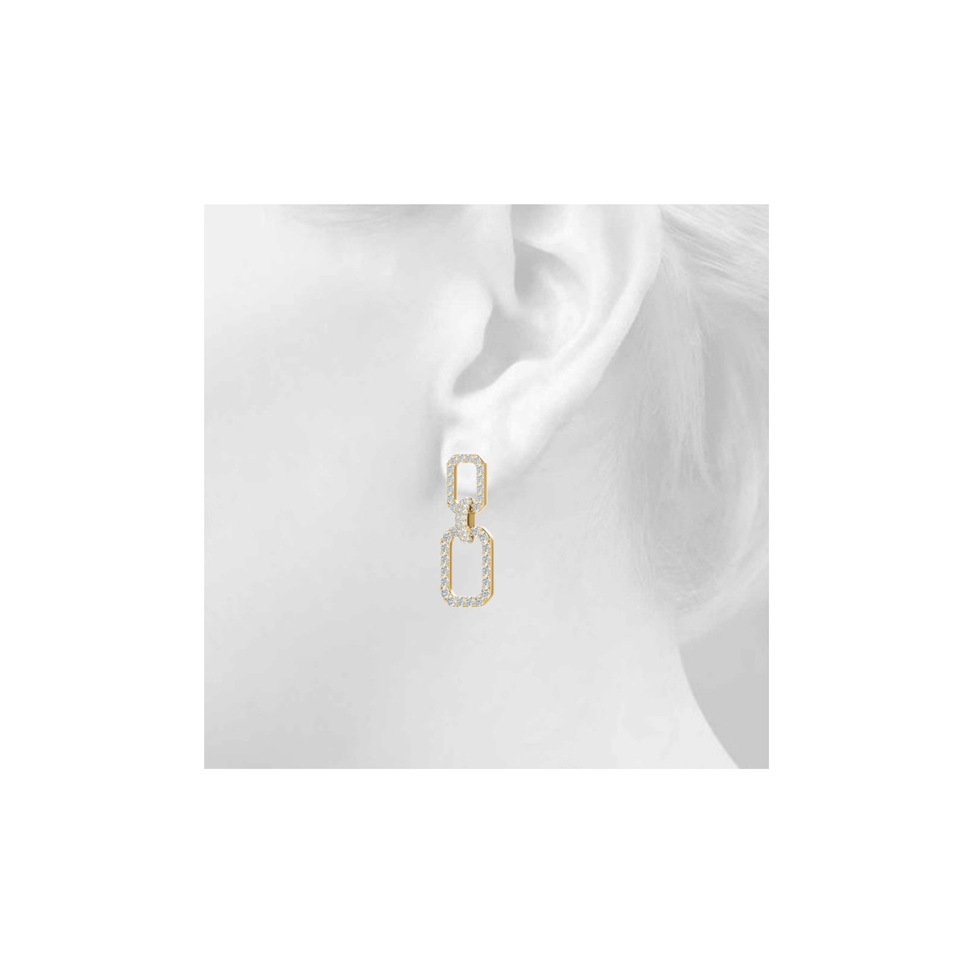 UME DIAMOND EARRINGS YELLOW 