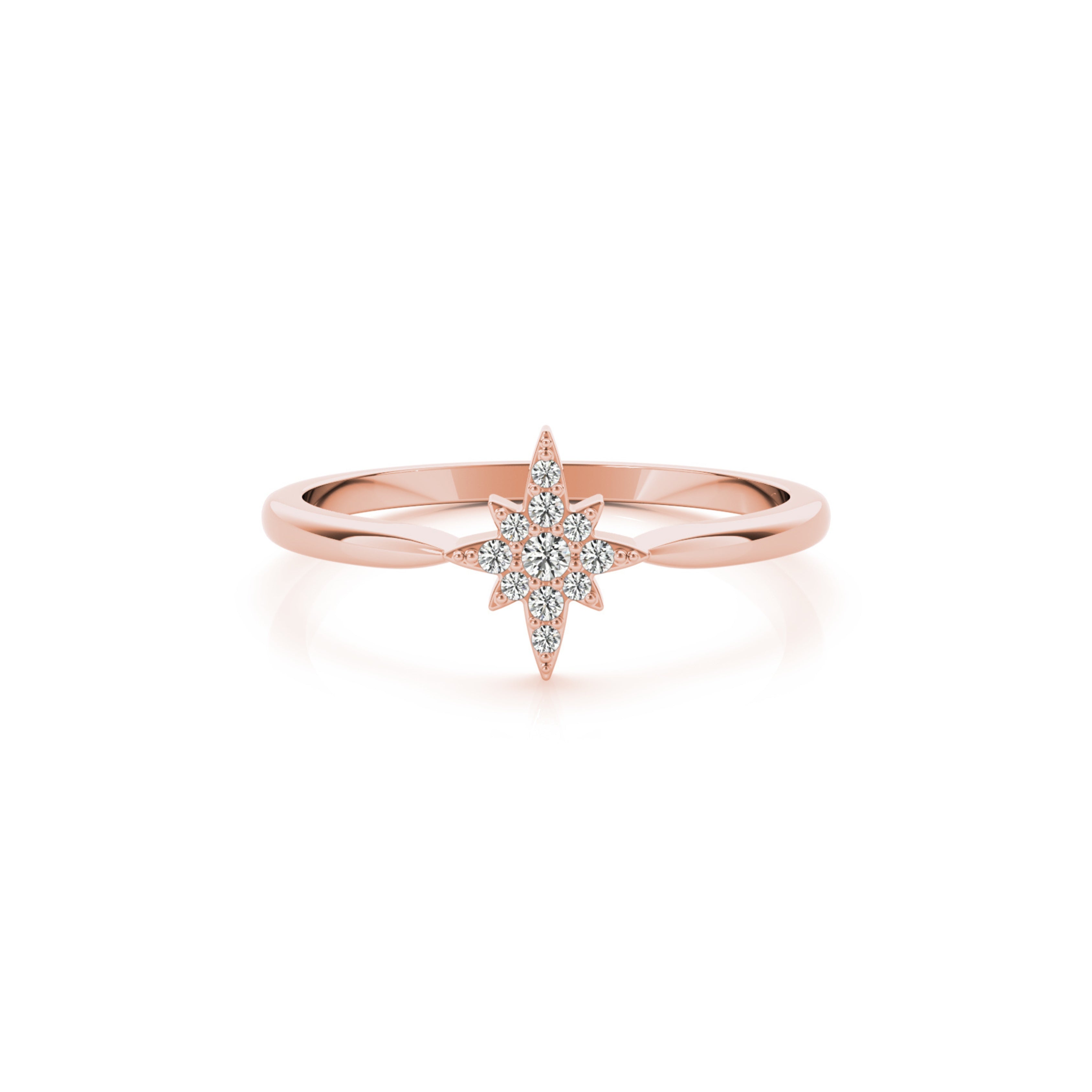 ALPHA DIAMOND RING ROSE