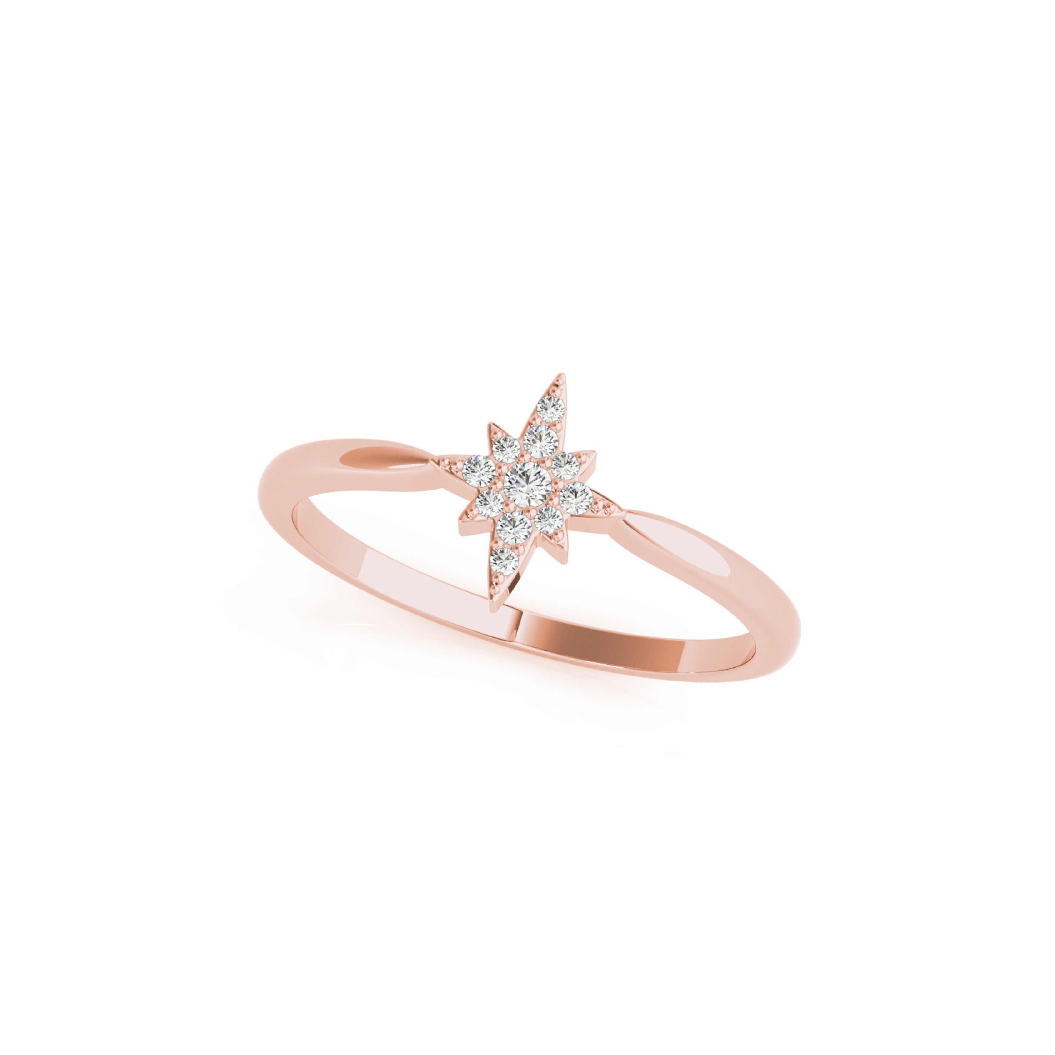 ALPHA DIAMOND RING ROSE