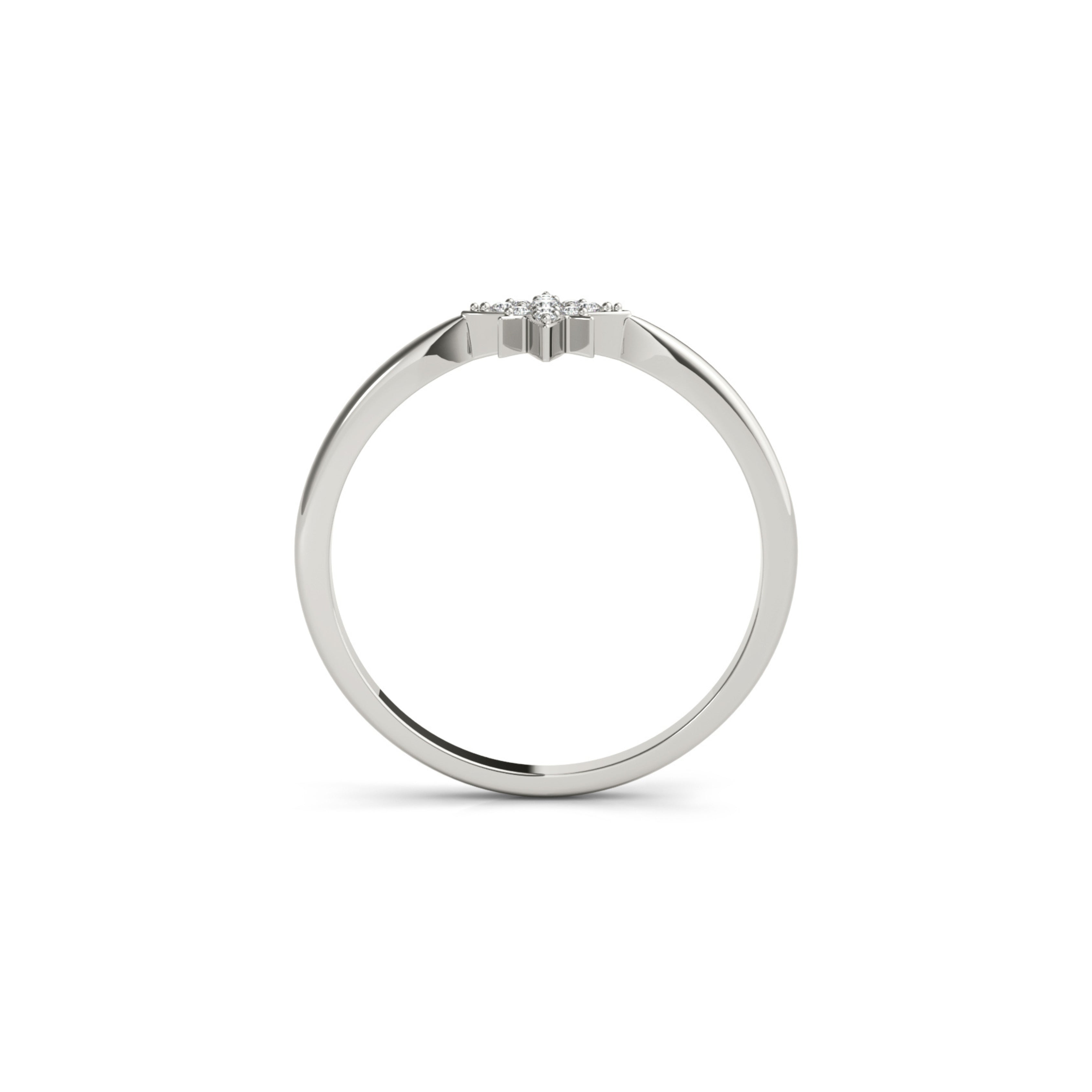 ALPHA DIAMOND RING WHITE