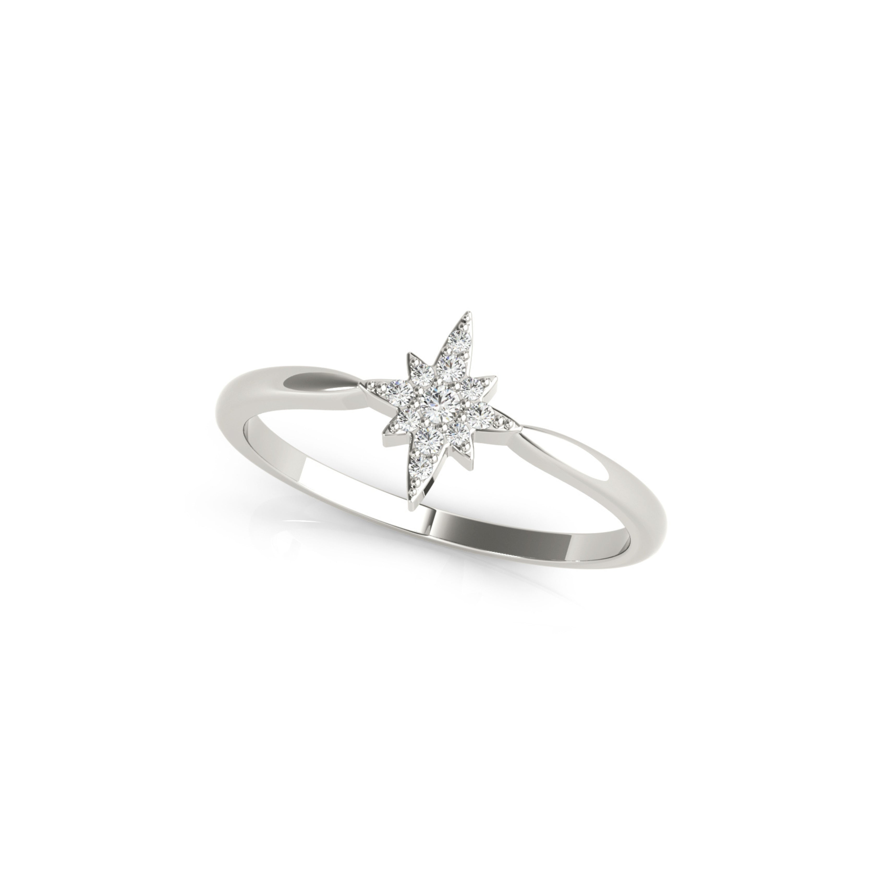 ALPHA DIAMOND RING WHITE