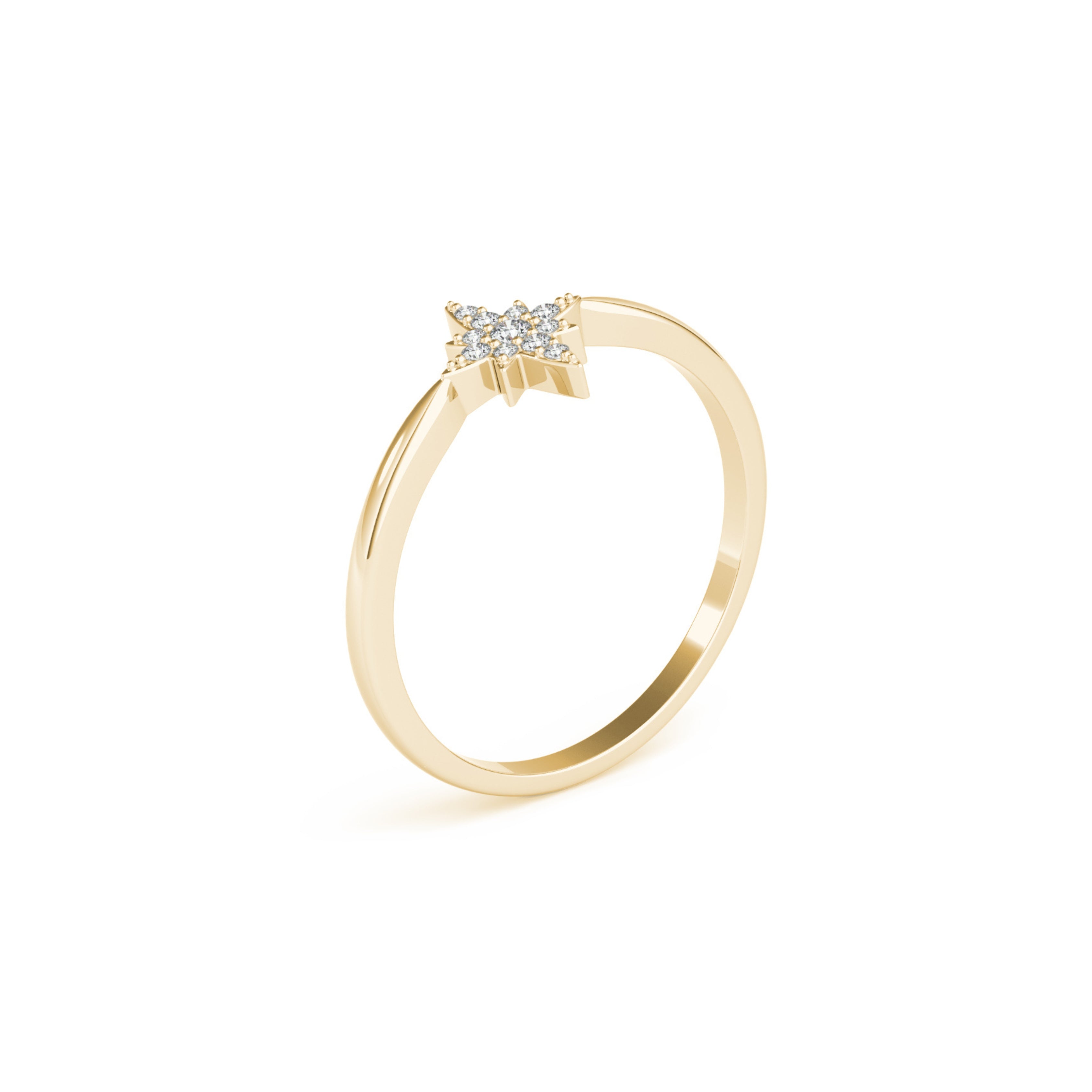 ALPHA DIAMOND RING YELLOW