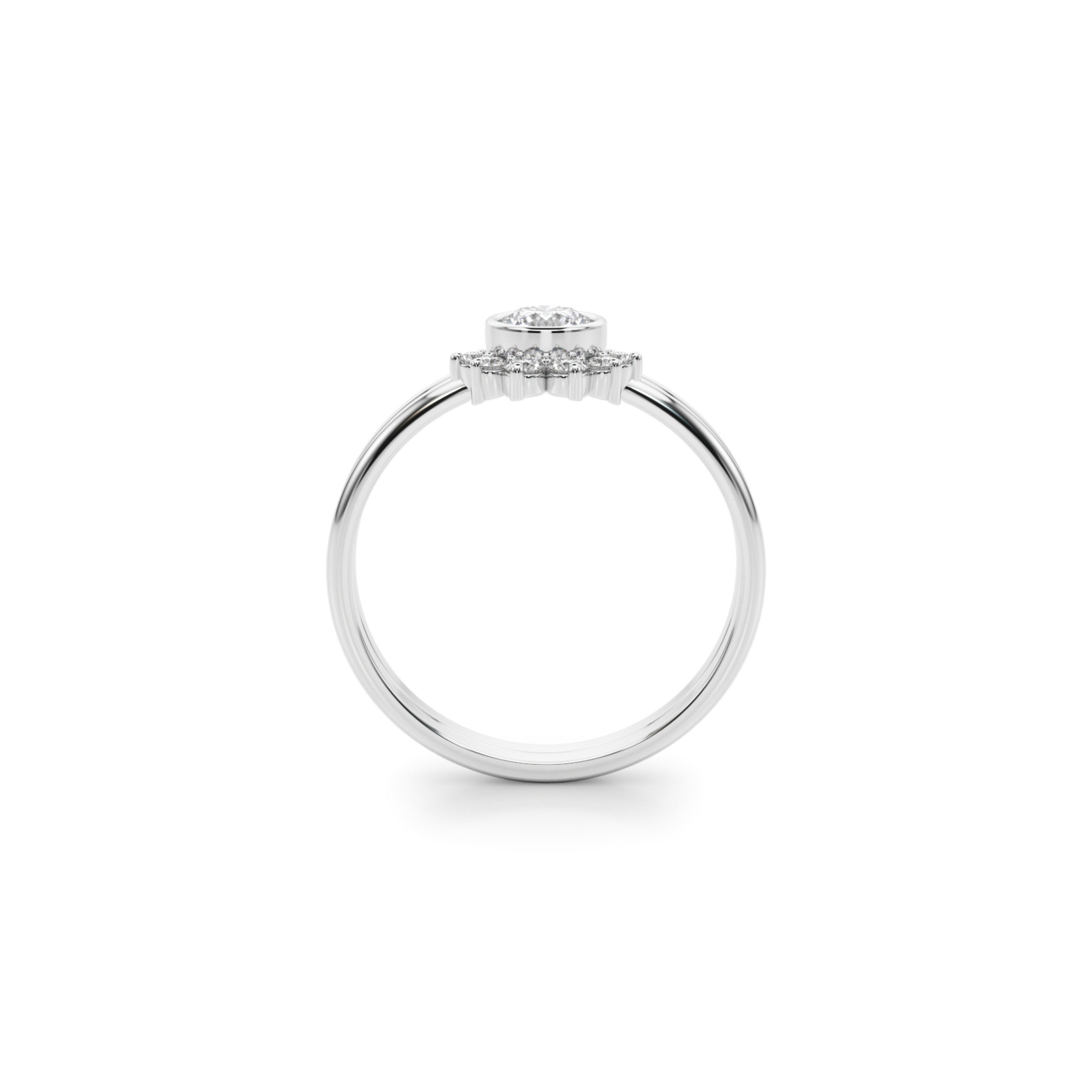WOMAN DIAMOND RING WHITE 