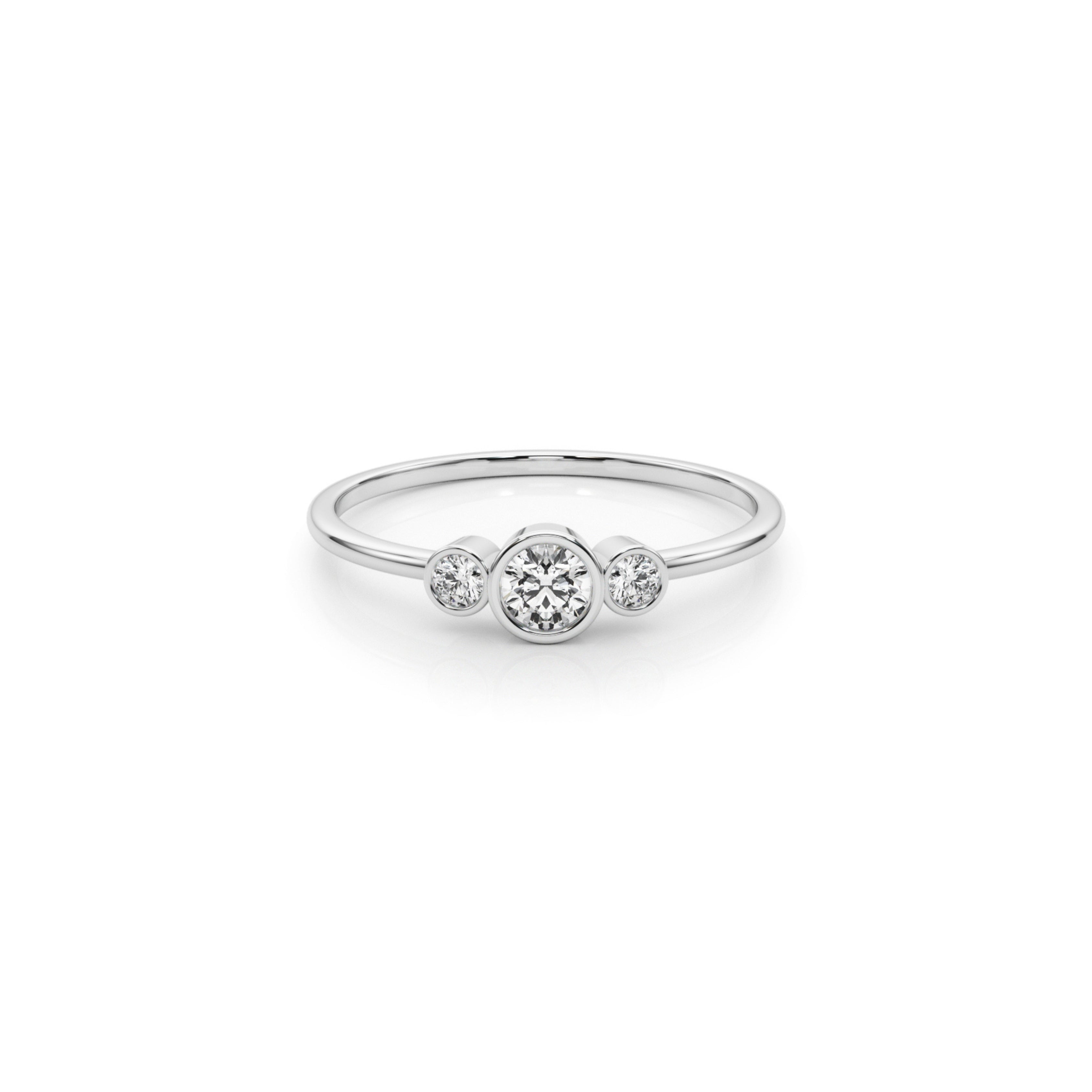 WOMAN DIAMOND RING WHITE 