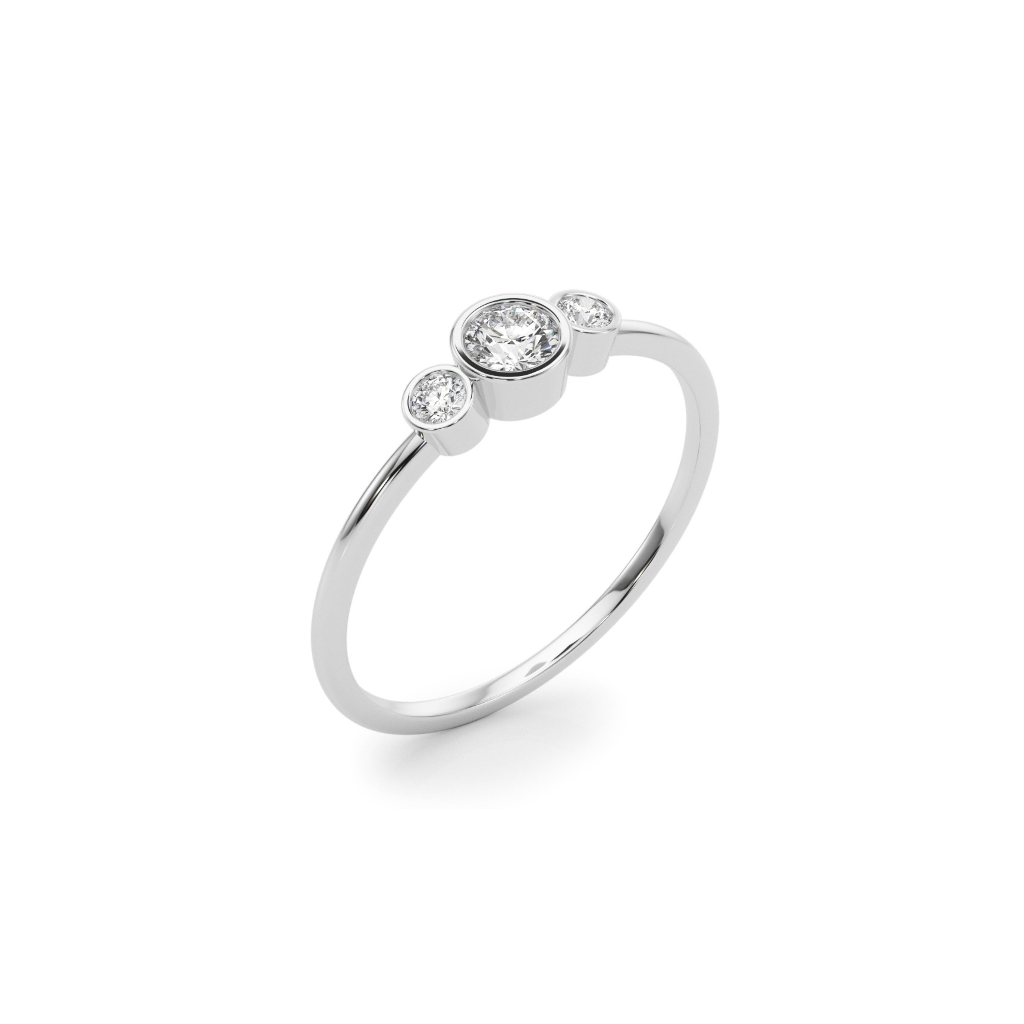 WOMAN DIAMOND RING WHITE 