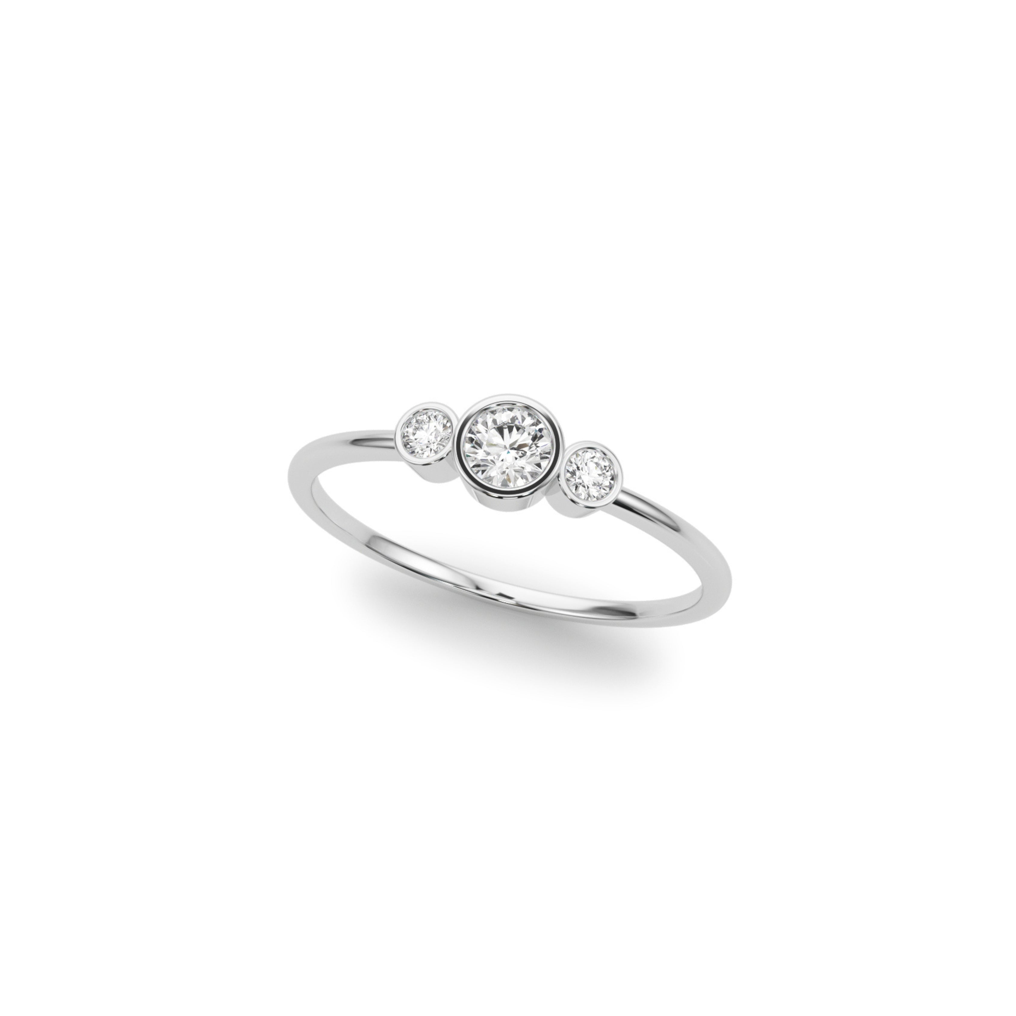 WOMAN DIAMOND RING WHITE