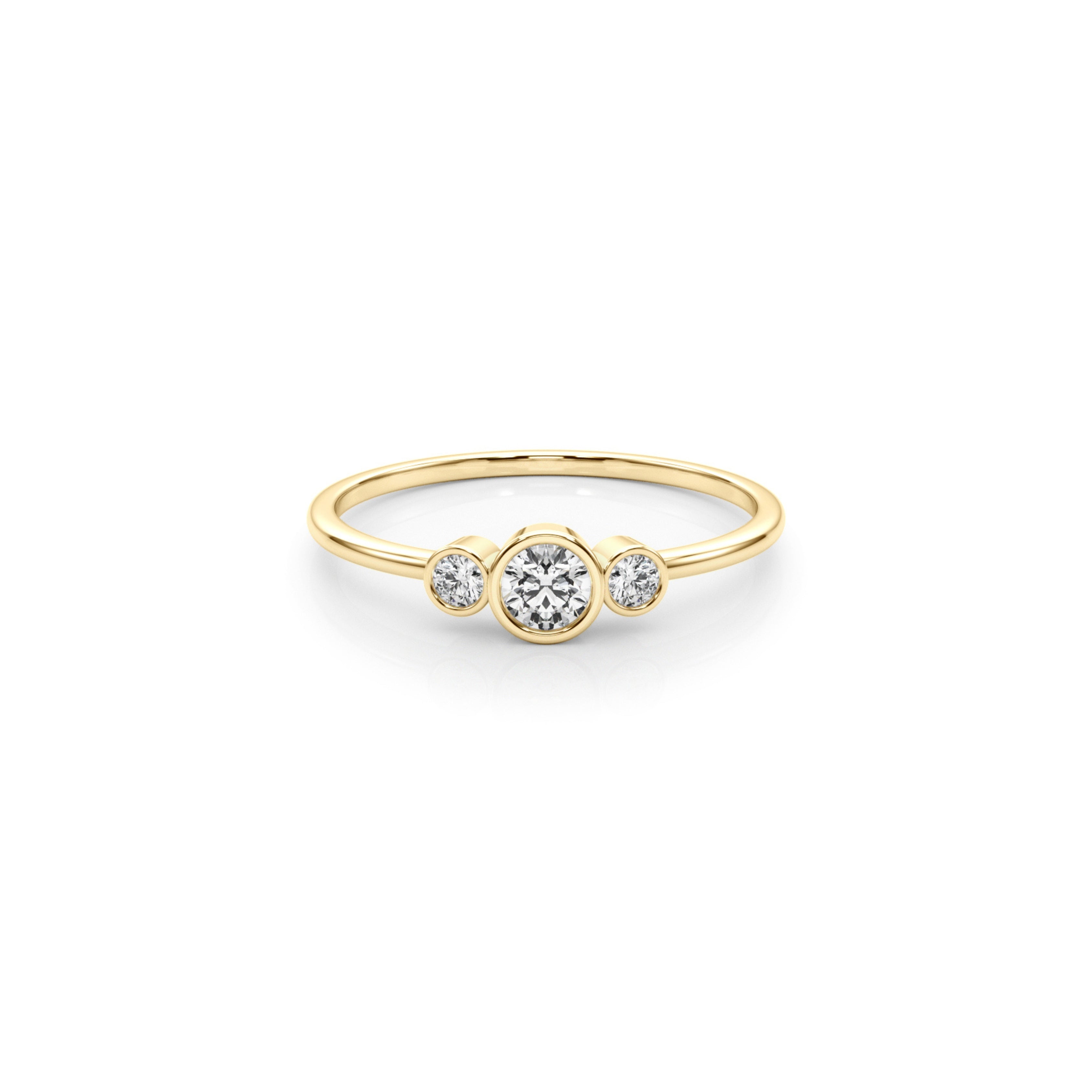 WOMAN DIAMOND RING YELLOW 