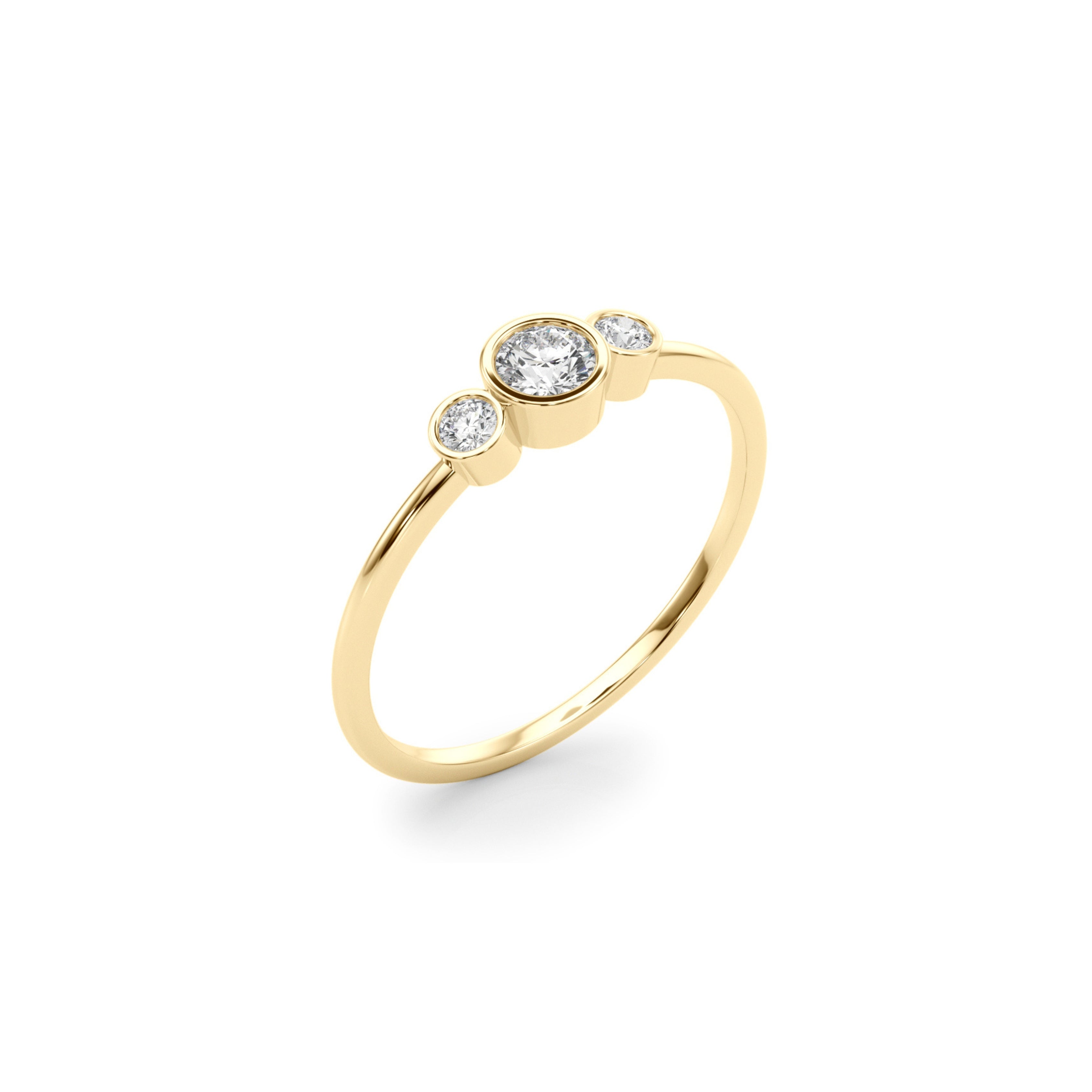 WOMAN DIAMOND RING YELLOW