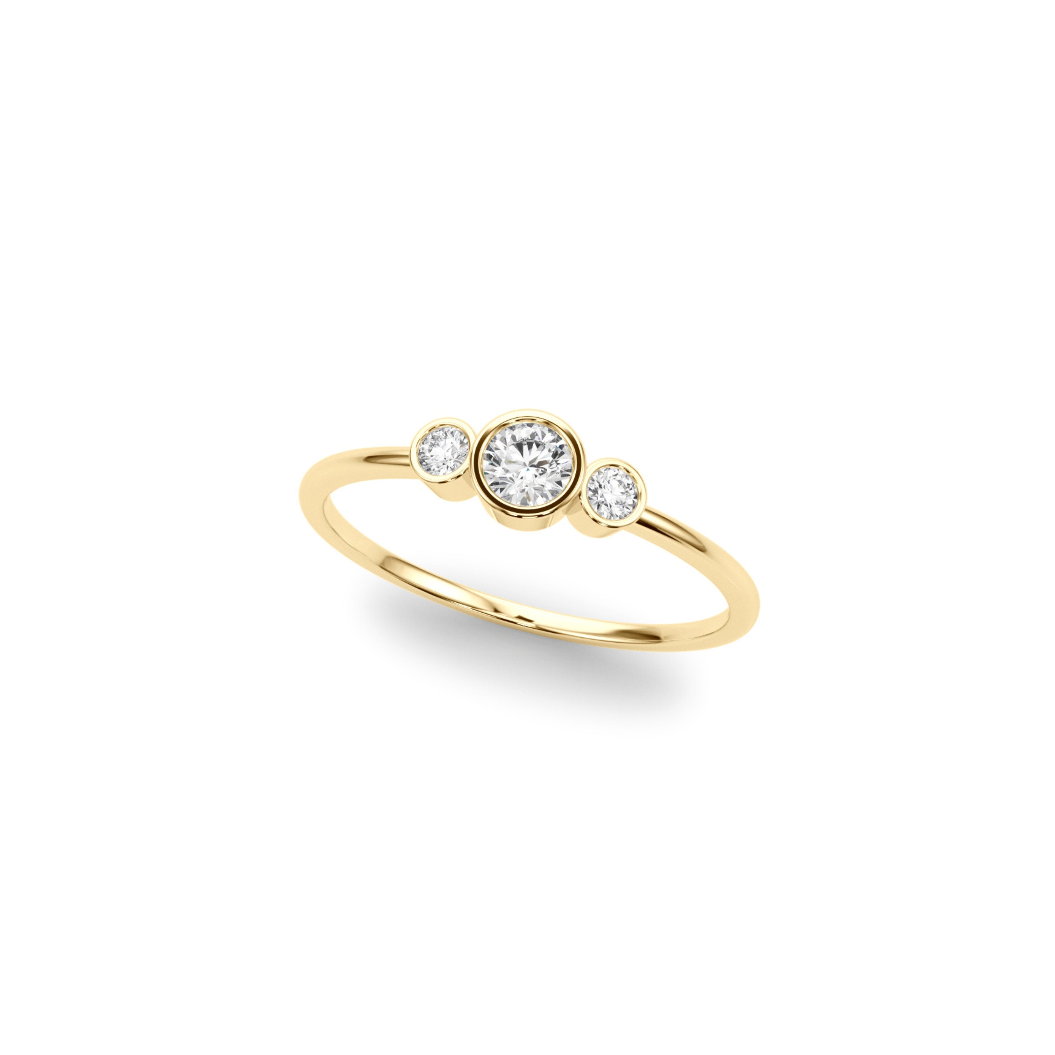 WOMAN DIAMOND RING YELLOW