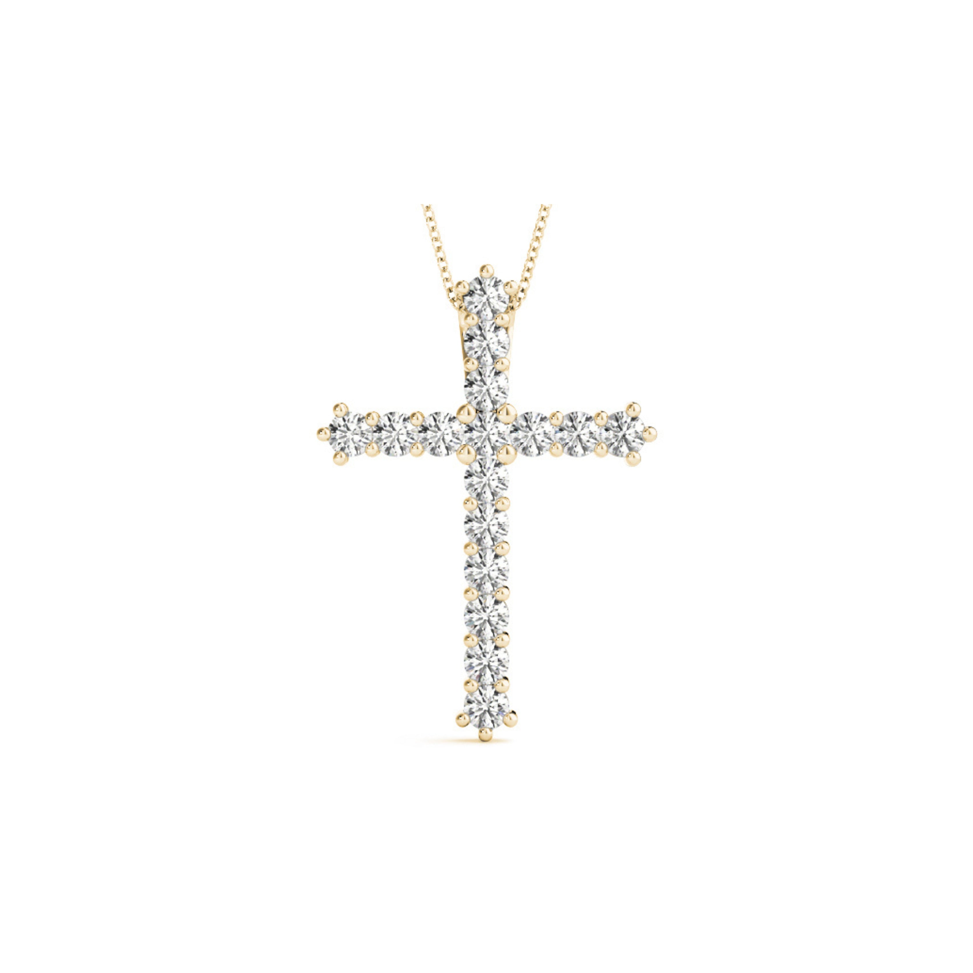 CRUCIFIX PEDANT YELLOW