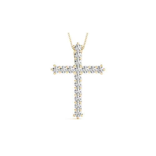CRUCIFIX PEDANT YELLOW