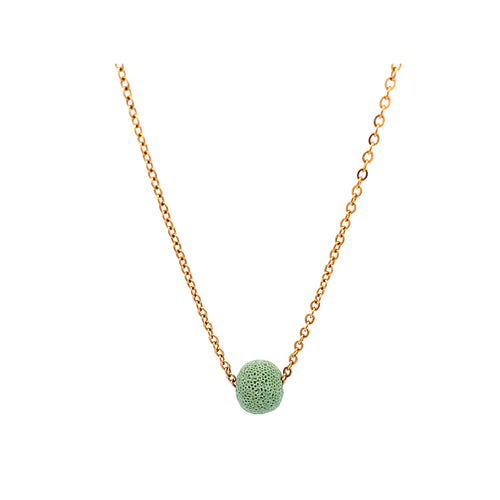 DWARF LAVA NECKLACE LIGTH GREEN