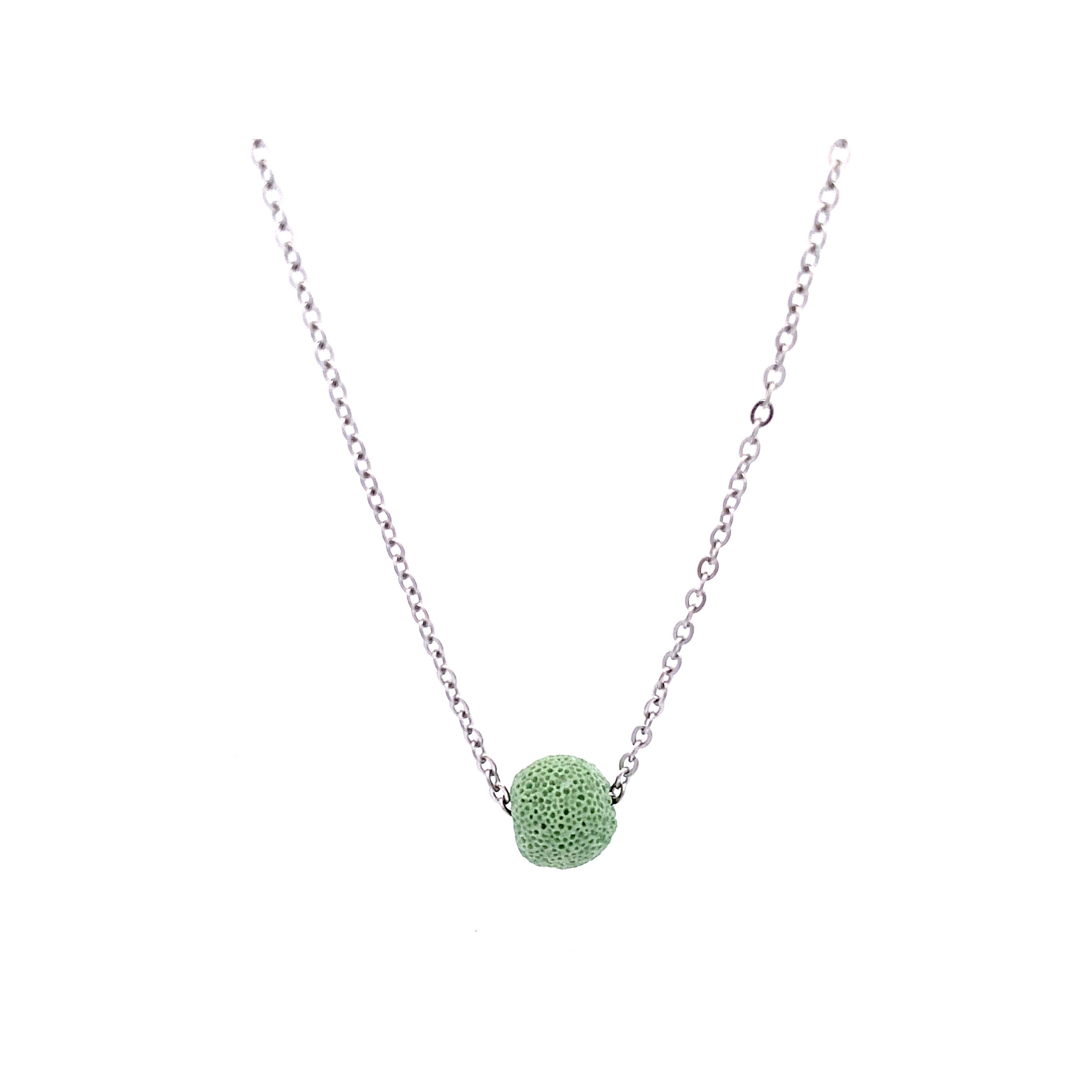 DWARFS LAVA NECKLACE LIGTH GREEN