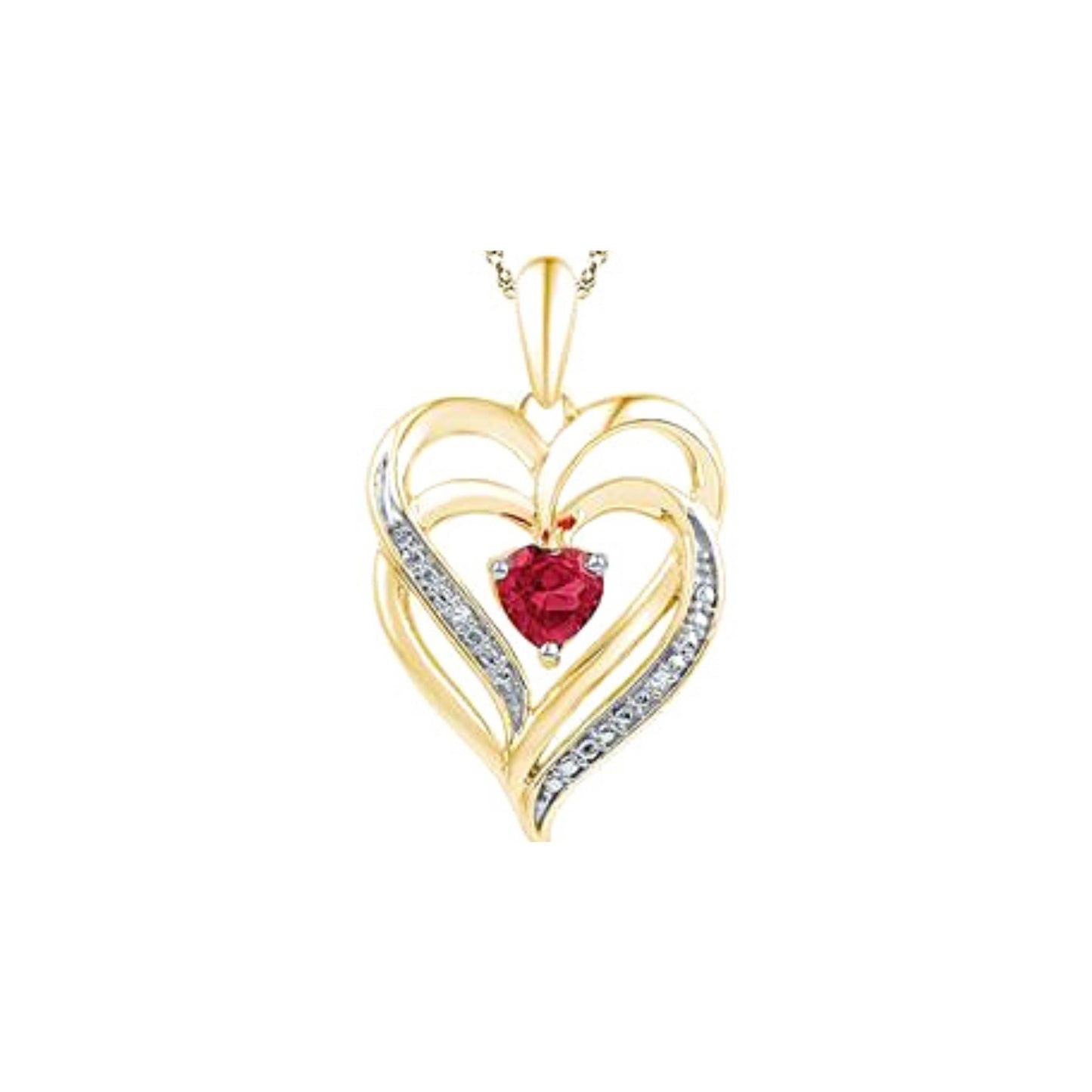 HEART Miking Wine Diamond Charm